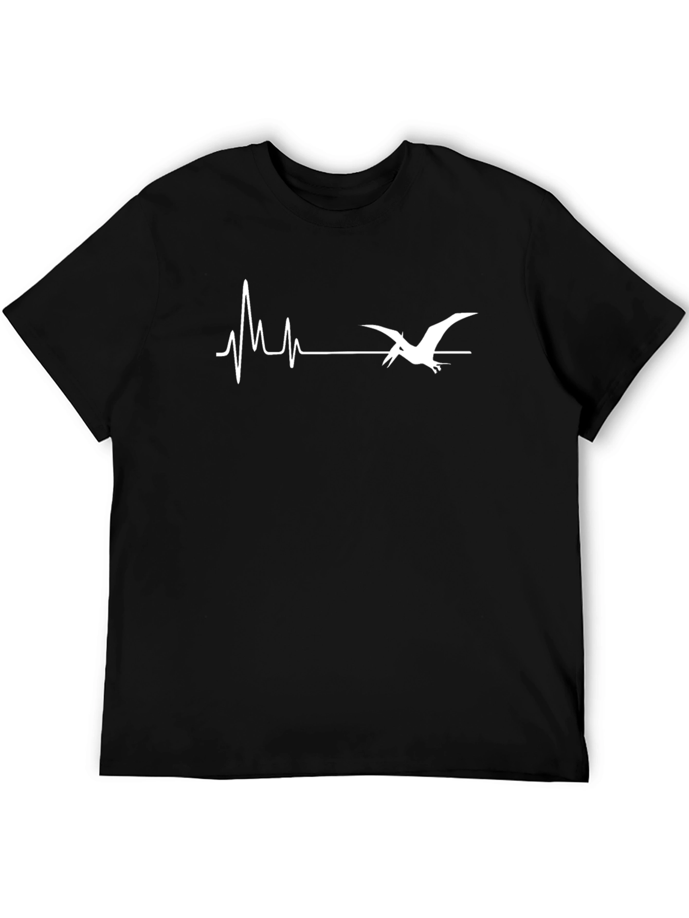 Dino Heartbeat T-Shirt - Black