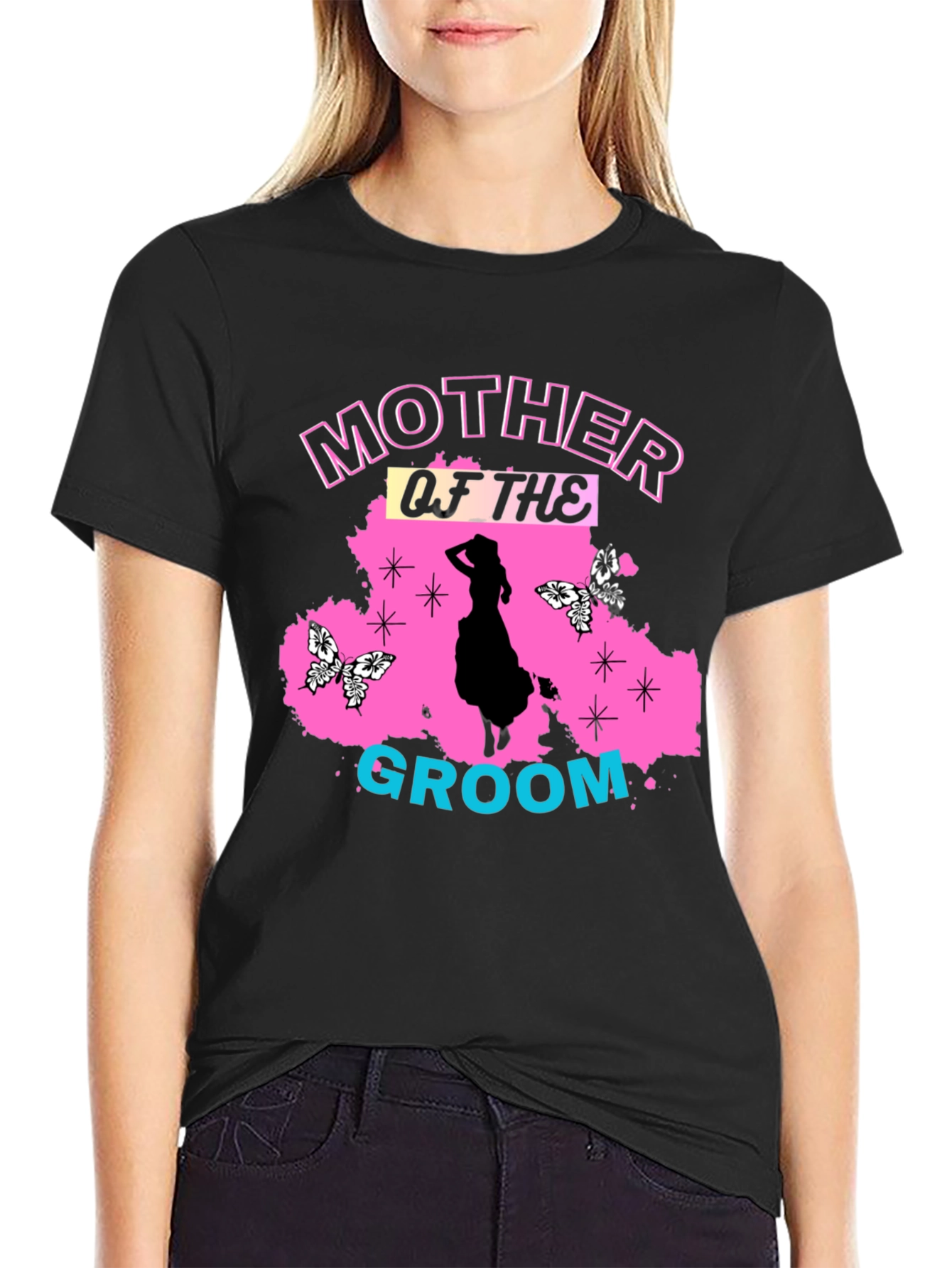 Mother of the Groom Black T-Shirt