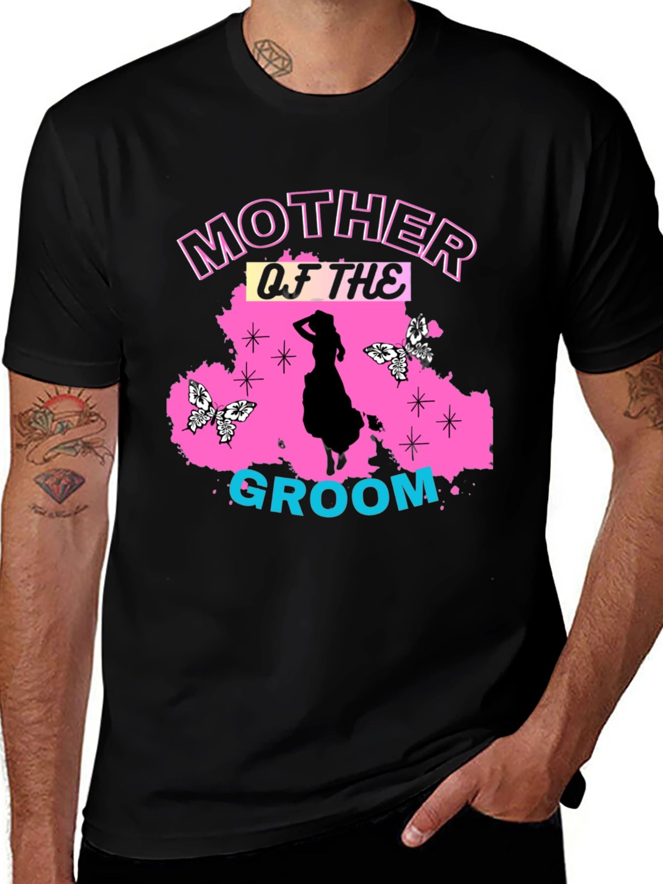 Mother of the Groom Black T-Shirt