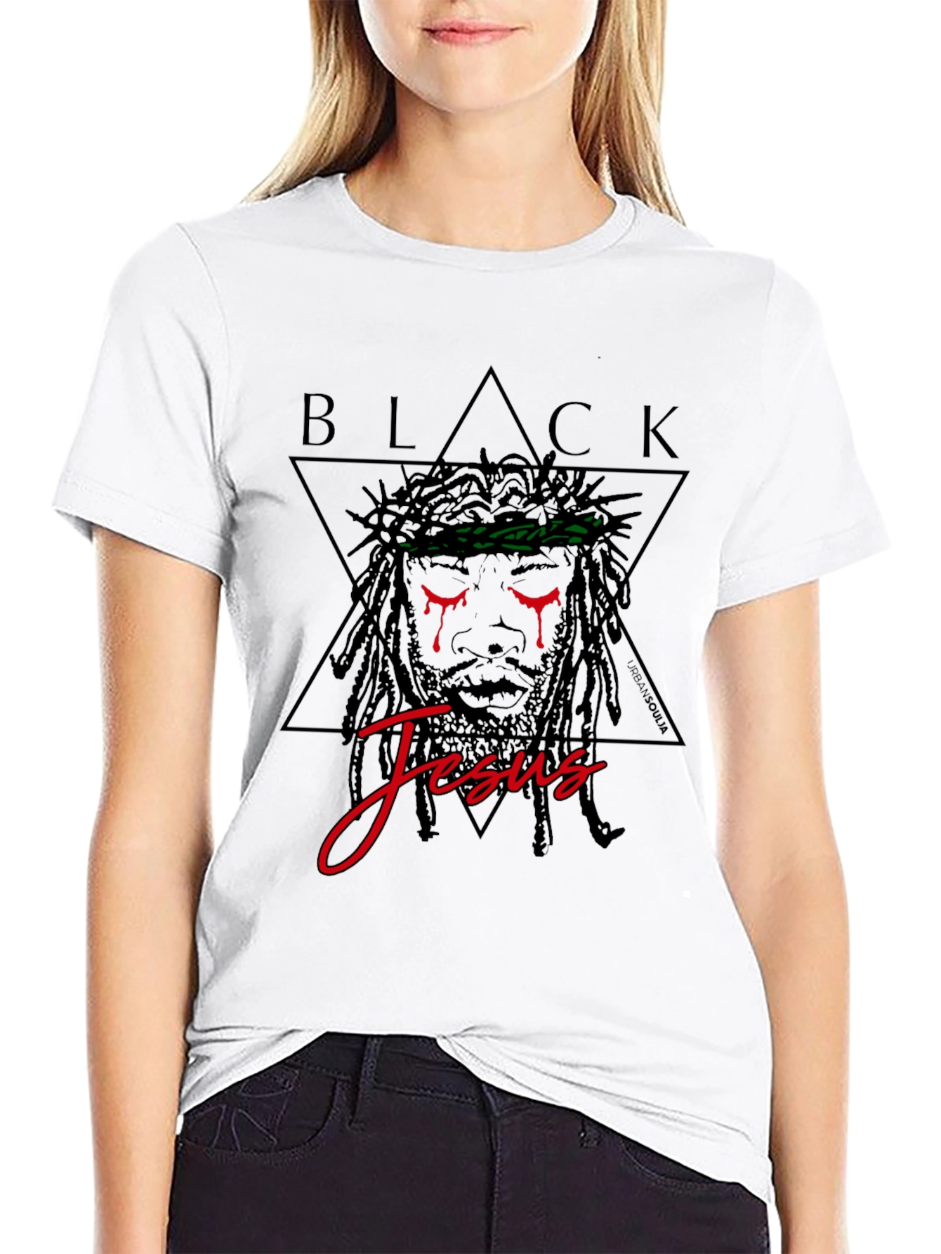 Black Jesus Graphic Tee - Stylish Streetwear