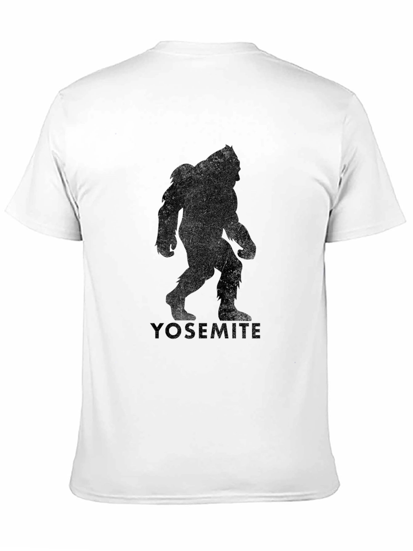 Yosemite Bigfoot Silhouette Tee - Black Cotton Blend