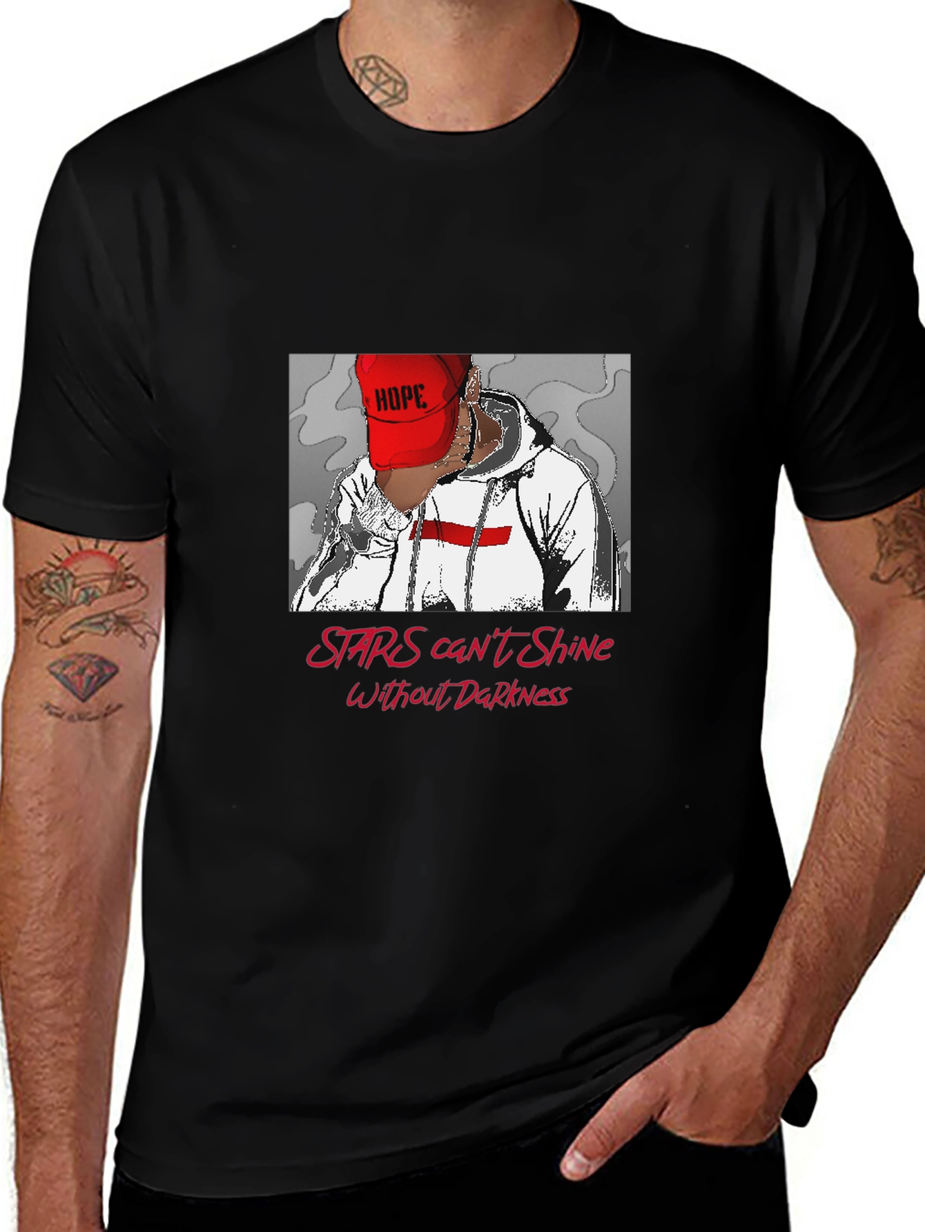 Stars Cant Shine T-Shirt - Unique Graphic Tee
