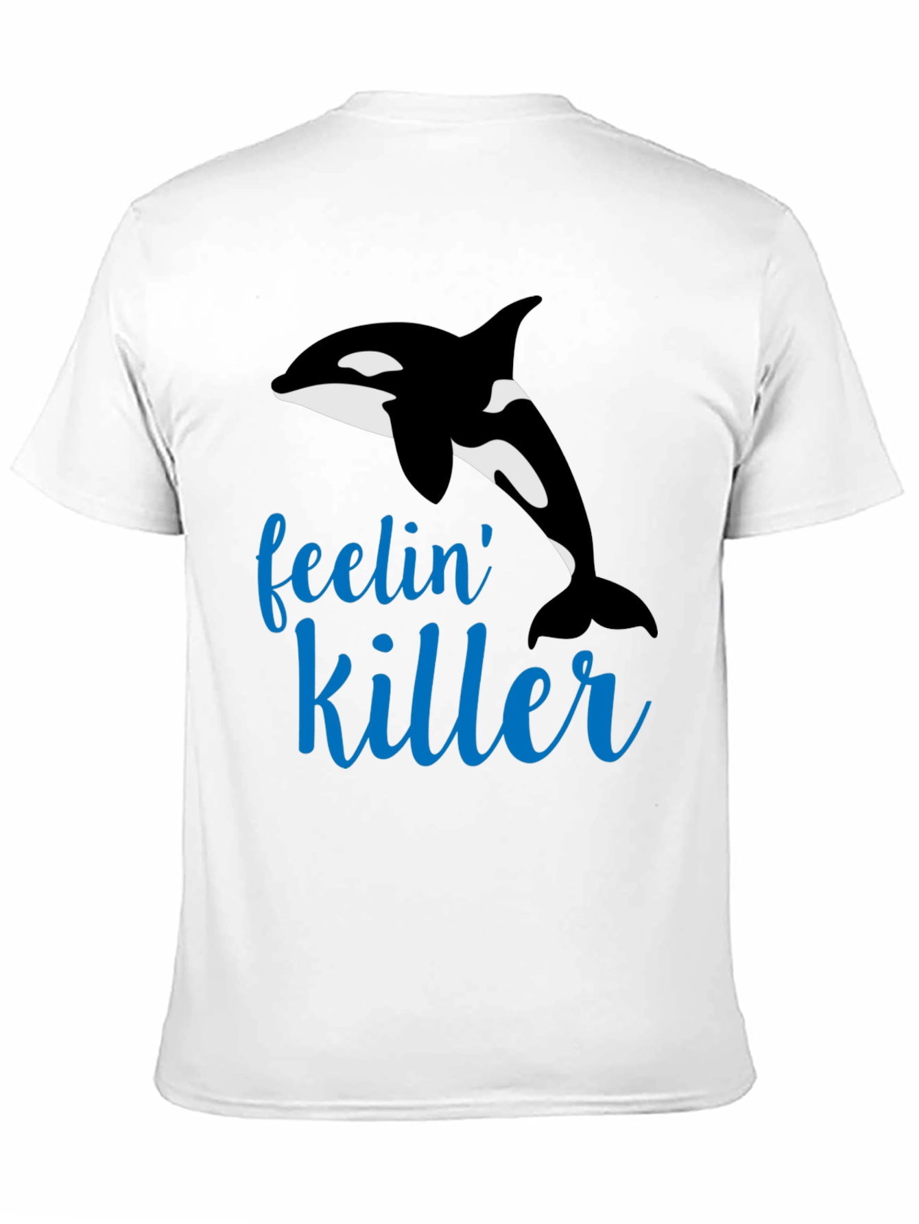 Feelin Killer Whale Black T-Shirt