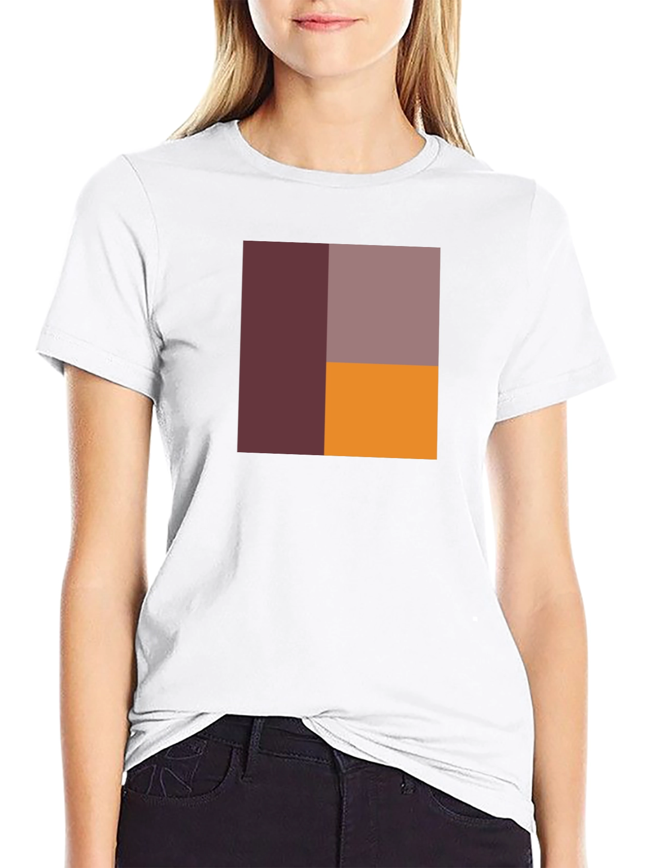 Abstract Block Graphic Tee - Modern Art T-Shirt