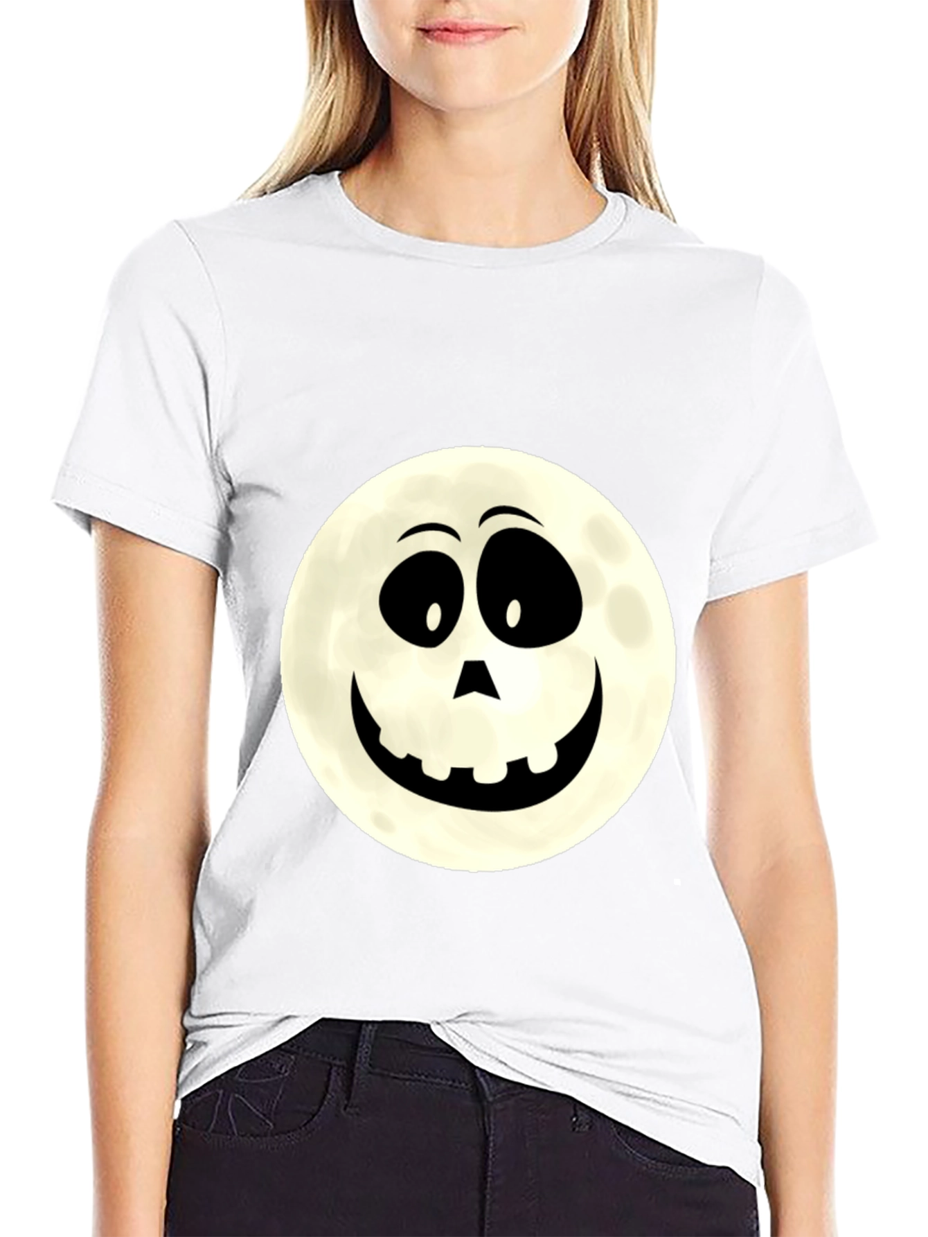 Halloween Moon Face T-Shirt