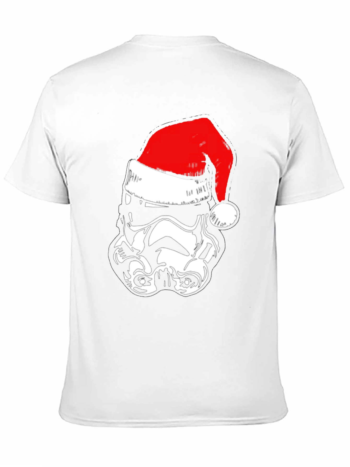 Stormtrooper Santa Hat T-Shirt - Black
