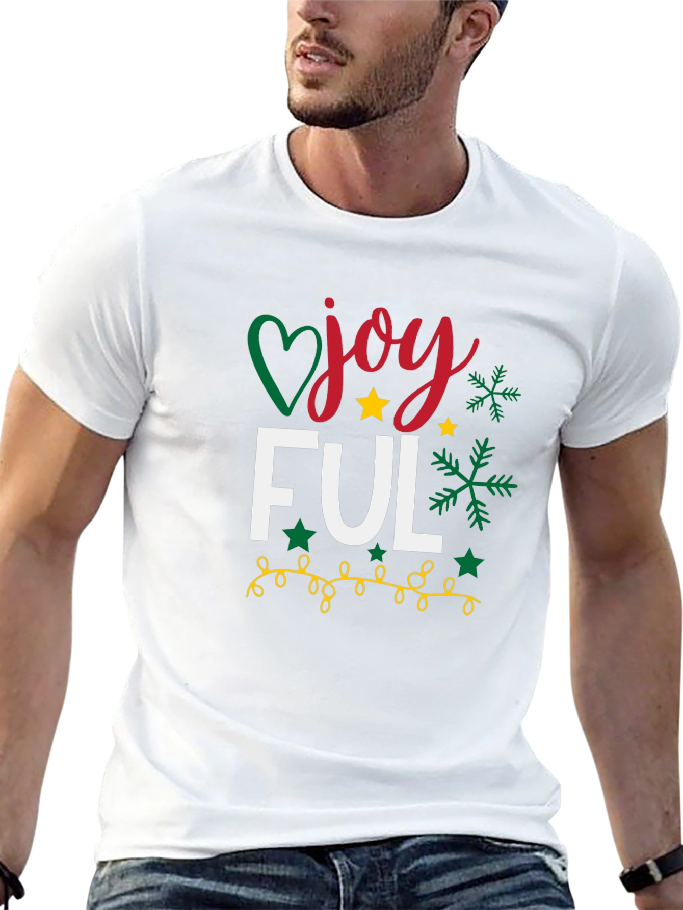 Joyful Christmas T-Shirt - Holiday Festive Tee