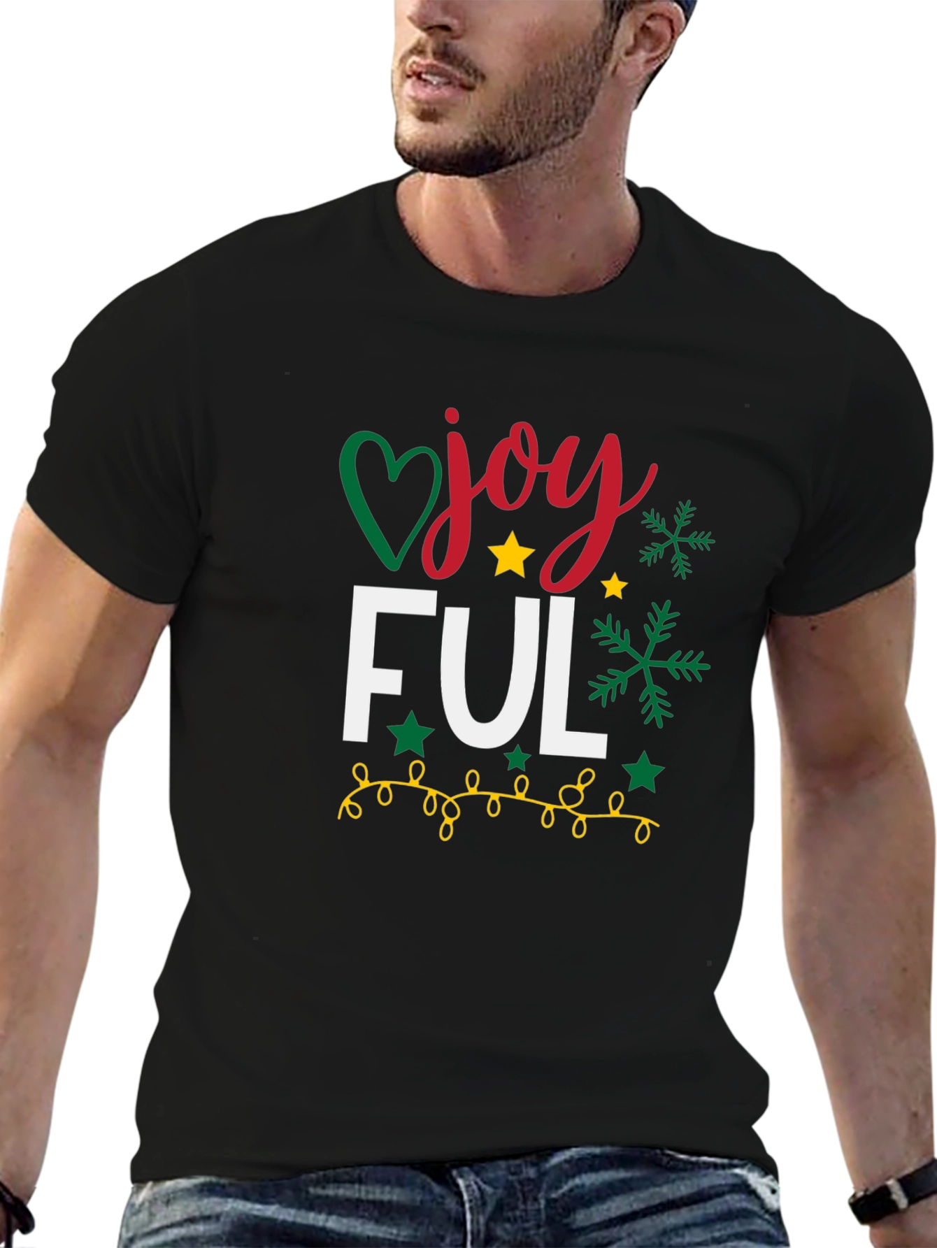 Joyful Christmas T-Shirt - Holiday Festive Tee