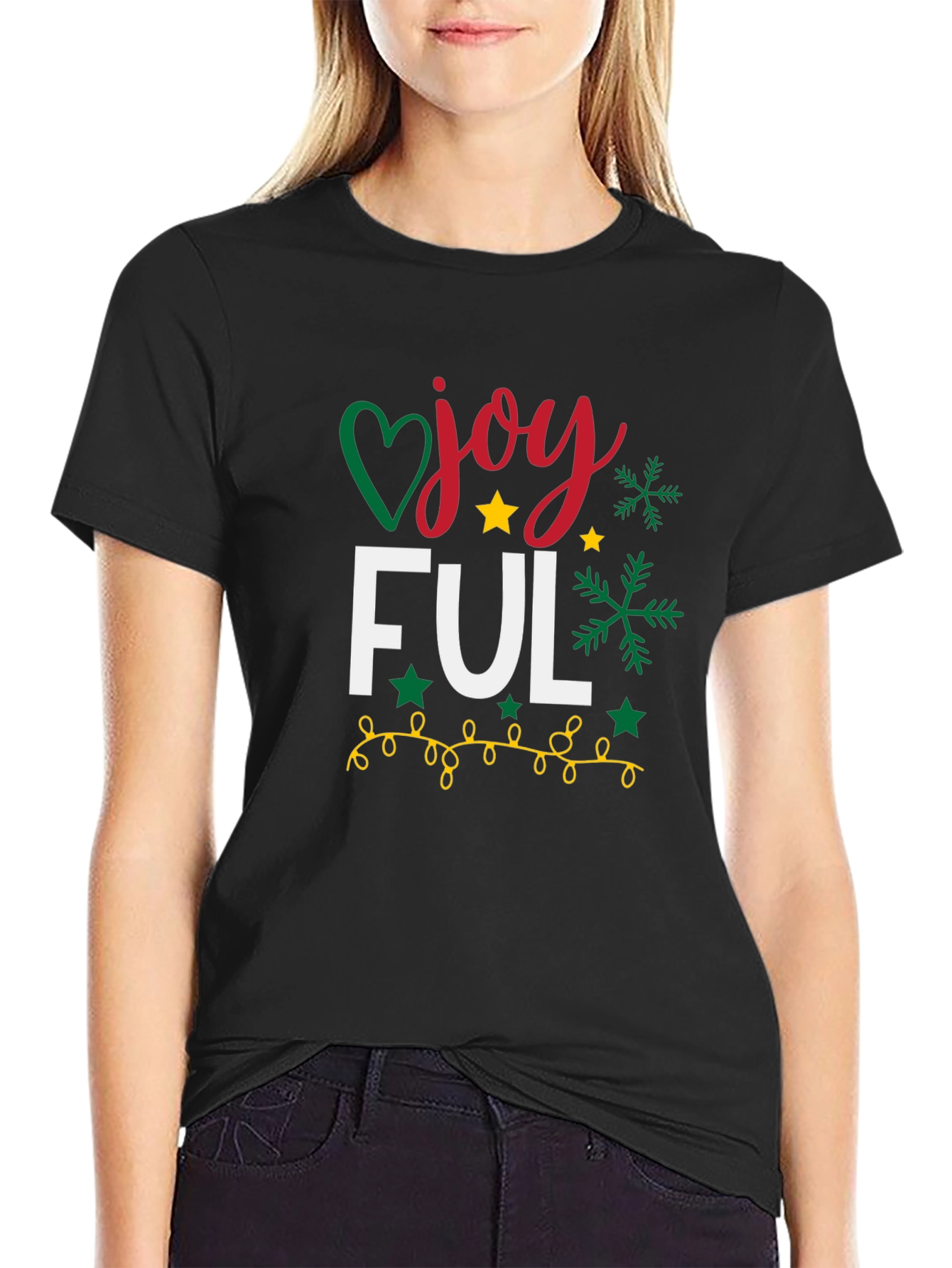 Joyful Christmas T-Shirt - Holiday Festive Tee