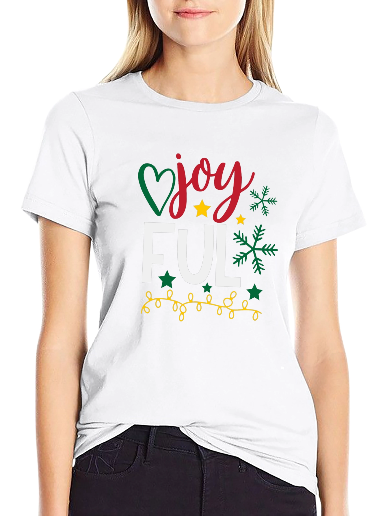 Joyful Christmas T-Shirt - Holiday Festive Tee