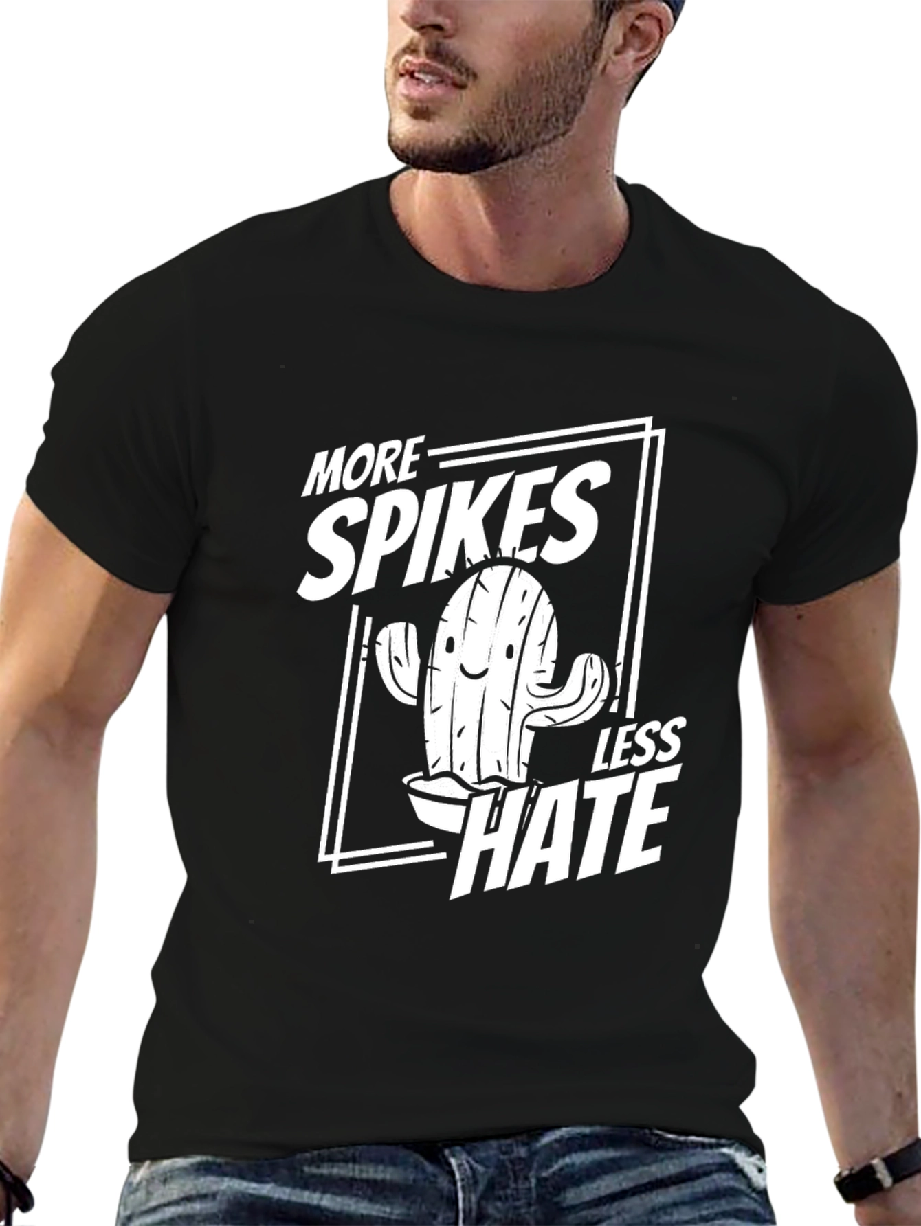More Spikes Less Hate Graphic T-Shirt