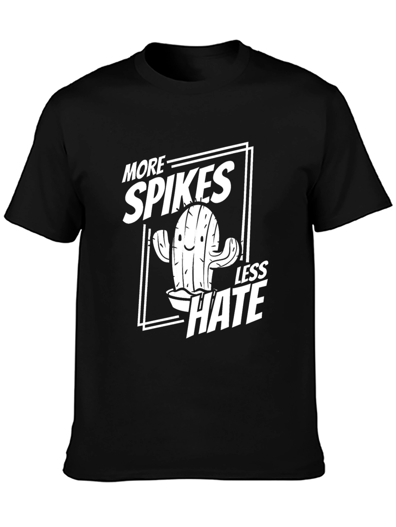 More Spikes Less Hate Graphic T-Shirt