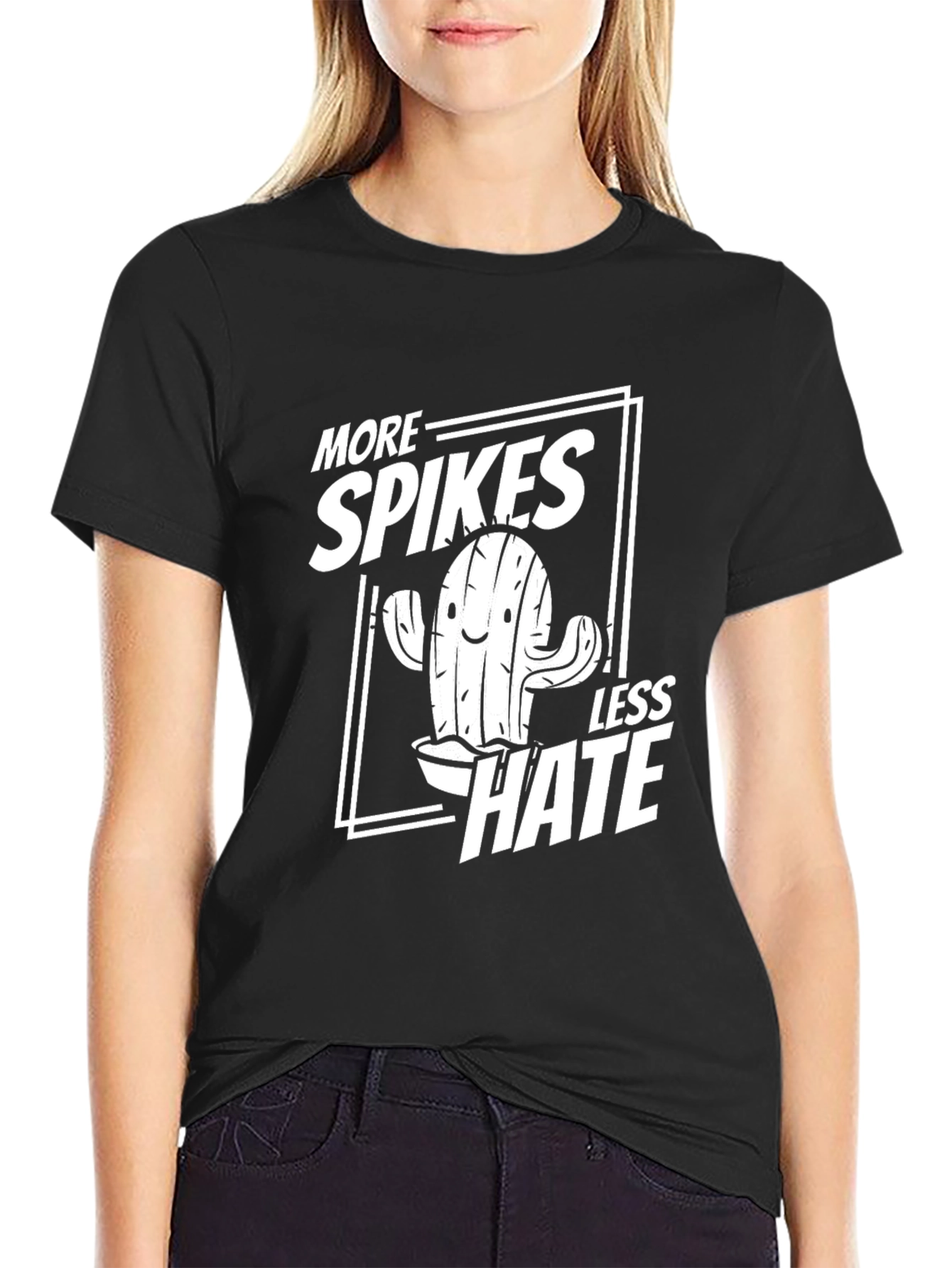 More Spikes Less Hate Graphic T-Shirt