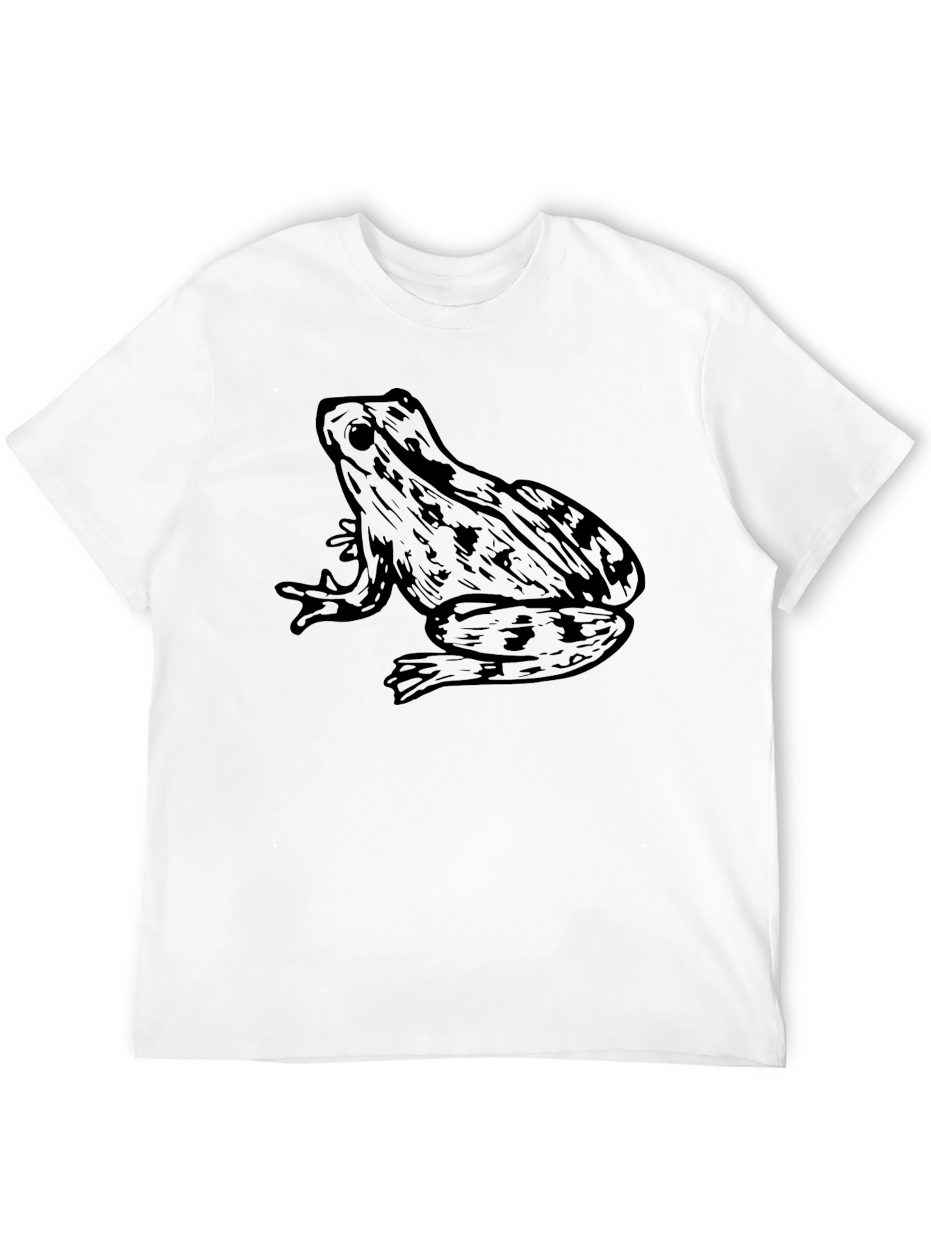 Cool Frog Graphic Tee - Black Cotton