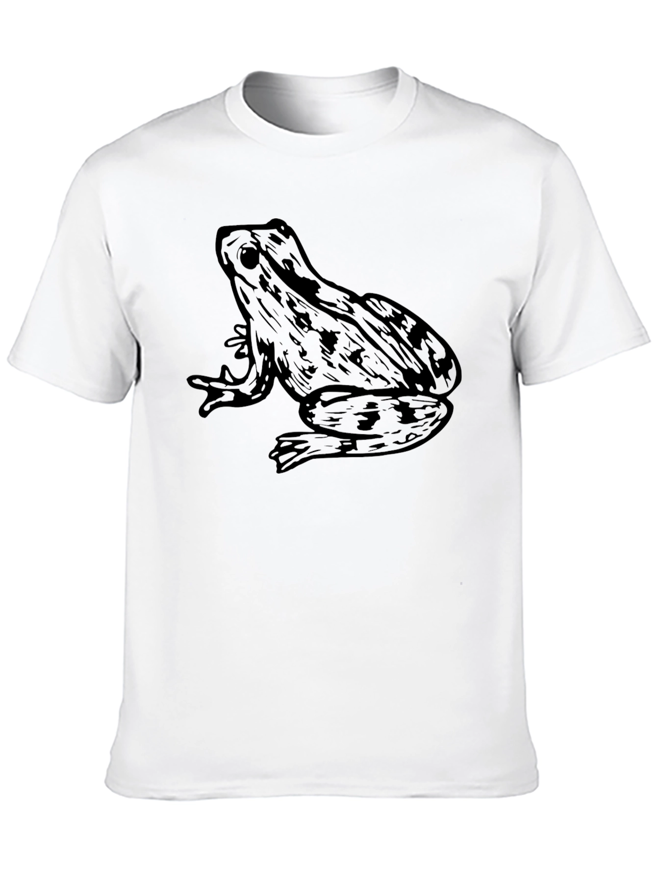 Cool Frog Graphic Tee - Black Cotton