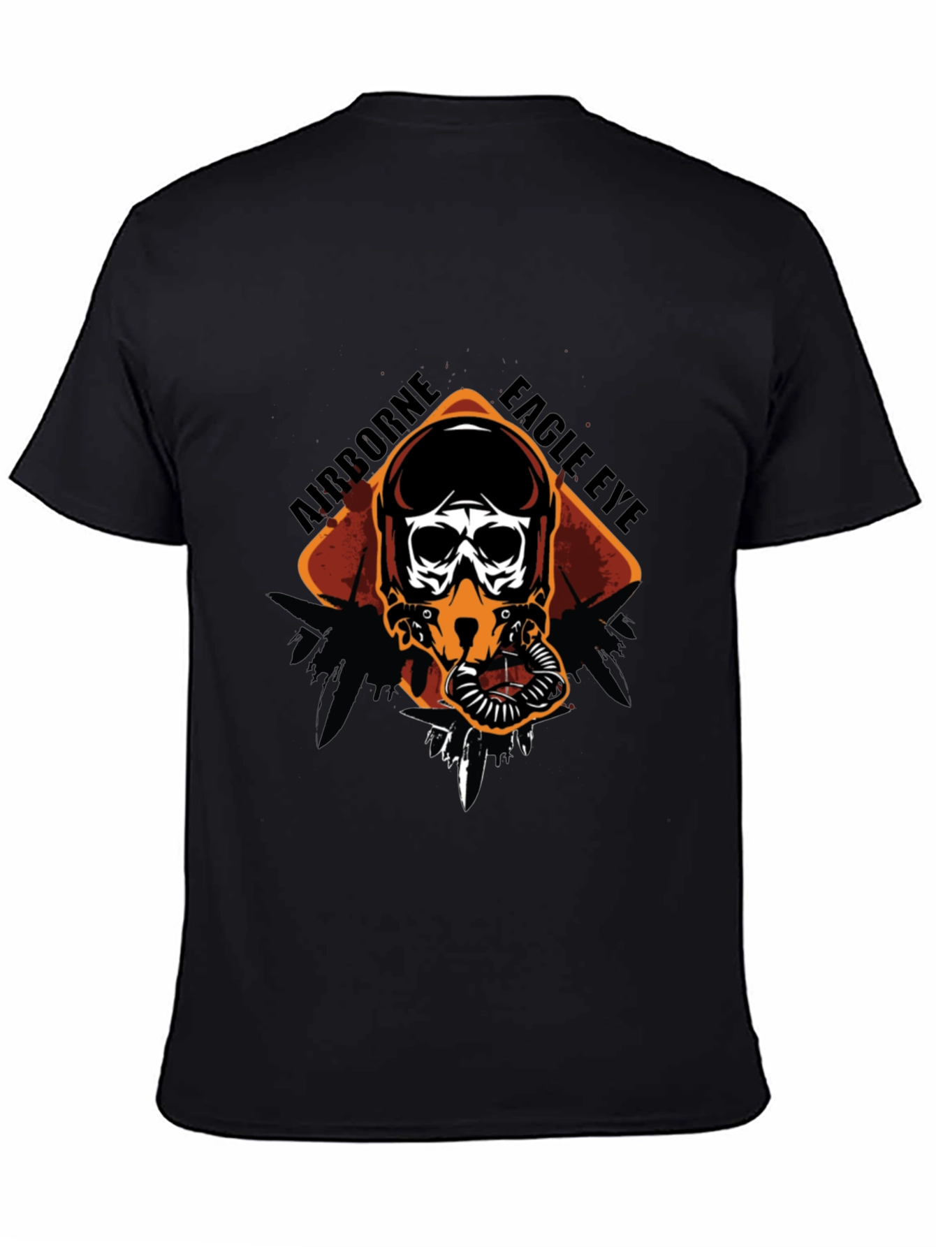 Airborne Eagle Eye Pilot Skull Graphic Tee