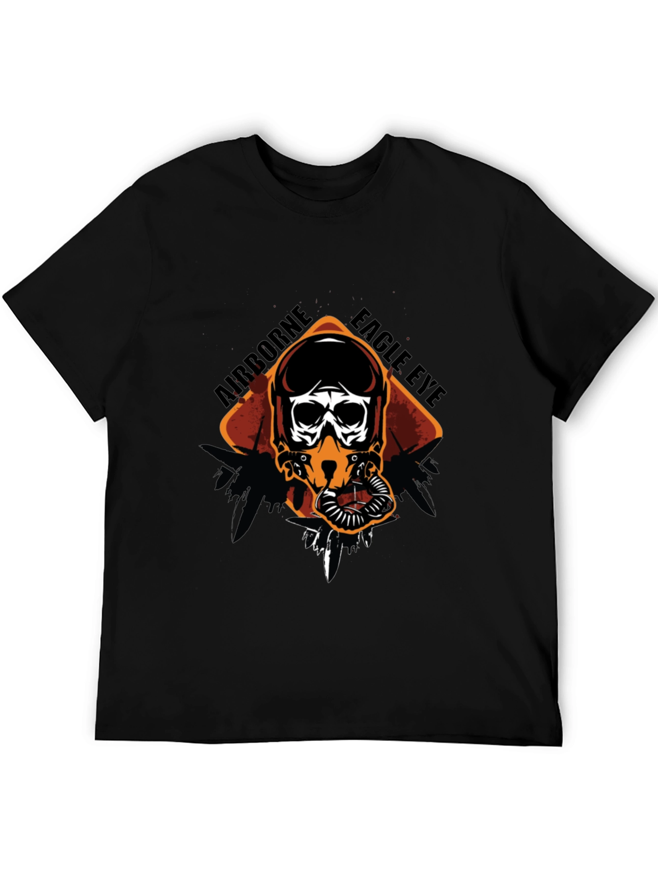 Airborne Eagle Eye Pilot Skull Graphic Tee