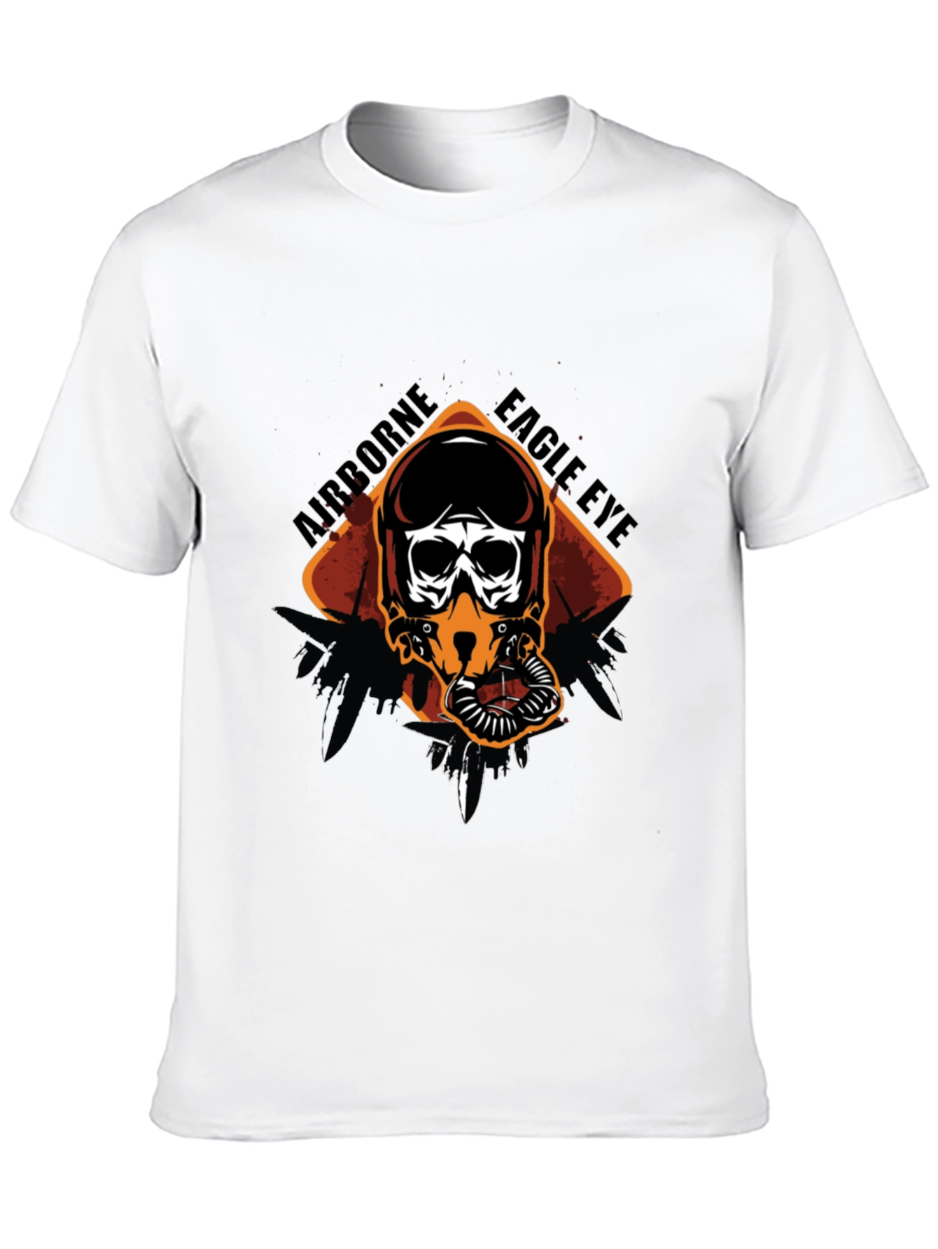 Airborne Eagle Eye Pilot Skull Graphic Tee