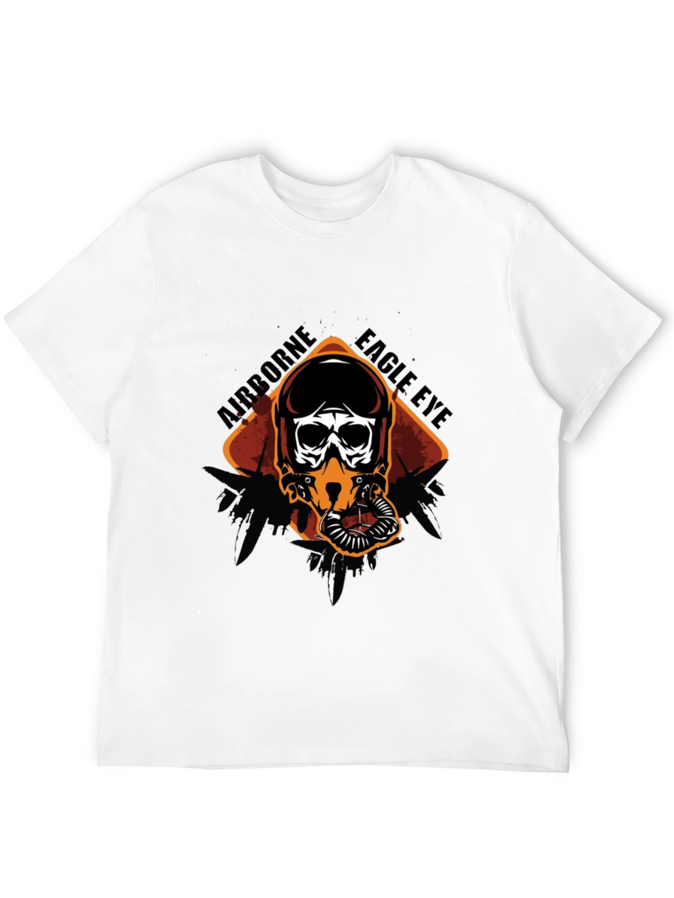 Airborne Eagle Eye Pilot Skull Graphic Tee