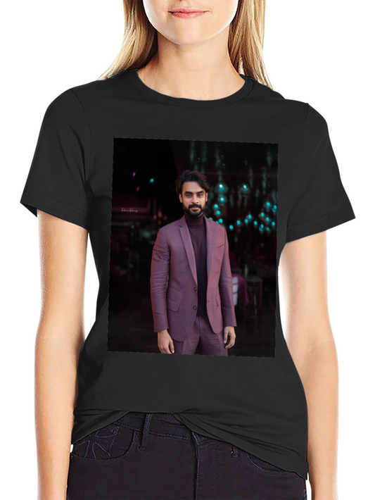 Mans Graphic Tee with Elegant Man Print