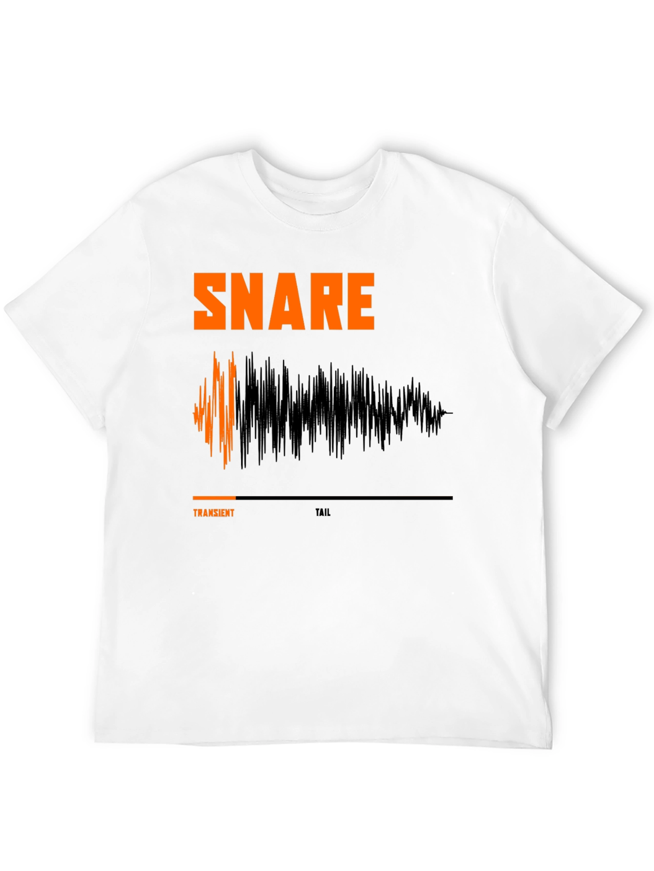 Snare Drum Waveform T-Shirt - Musician Graphic Tee