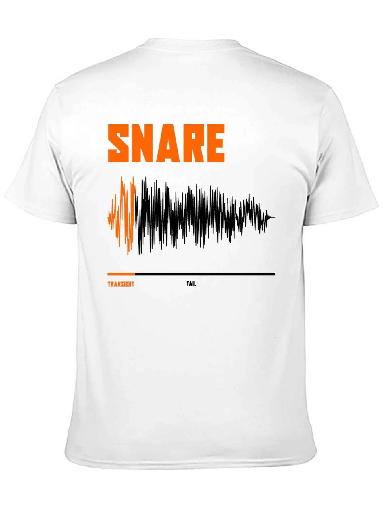 Snare Drum Waveform T-Shirt - Musician Graphic Tee
