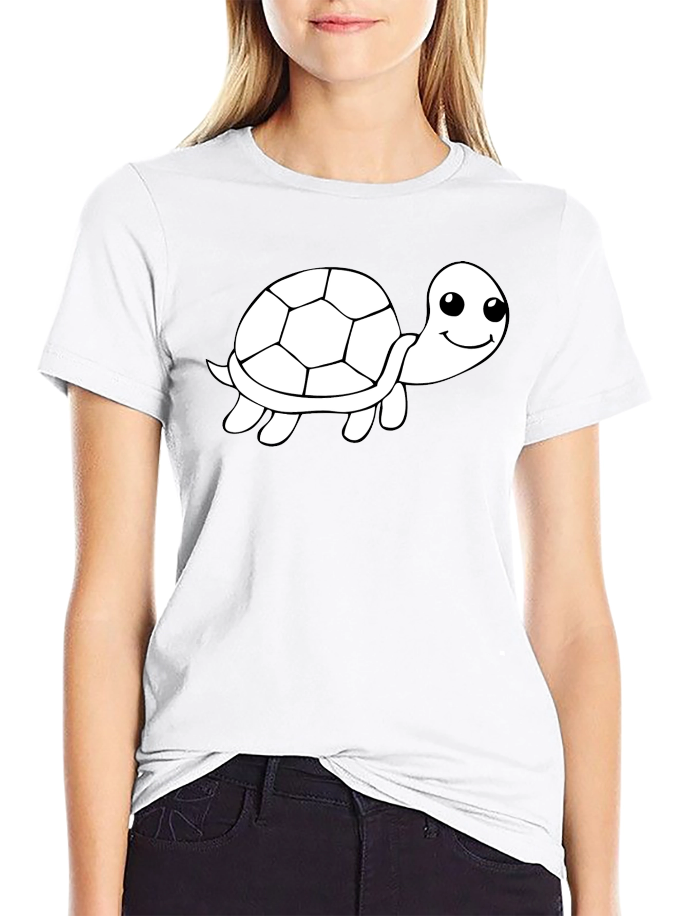 Turtle Graphic Tee - Soft Cotton Blend