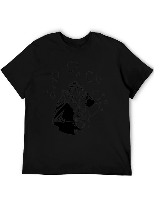 Romantic Embrace Graphic Tee - Love is in the Air!