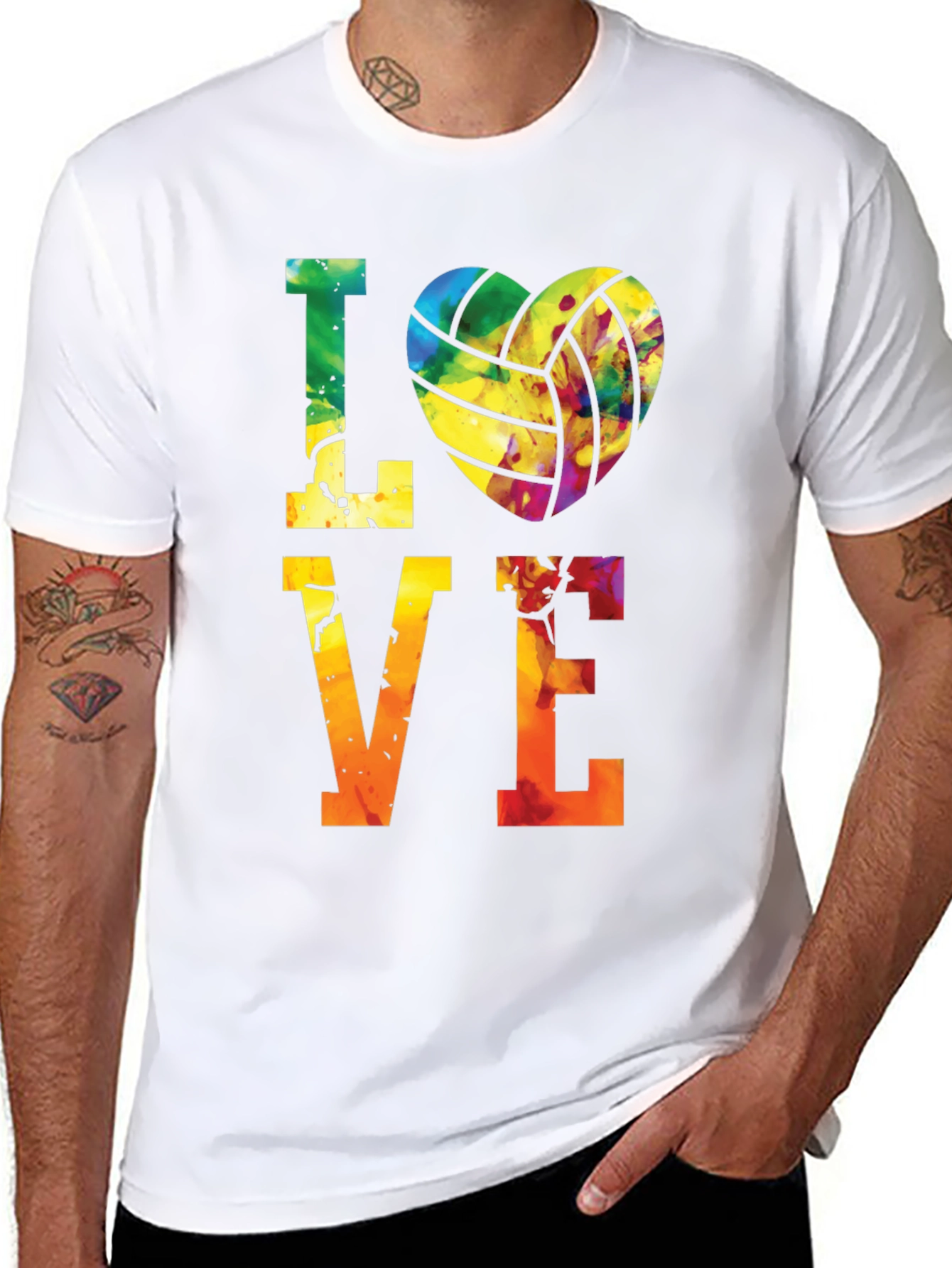 Love Volleyball Graphic Tee