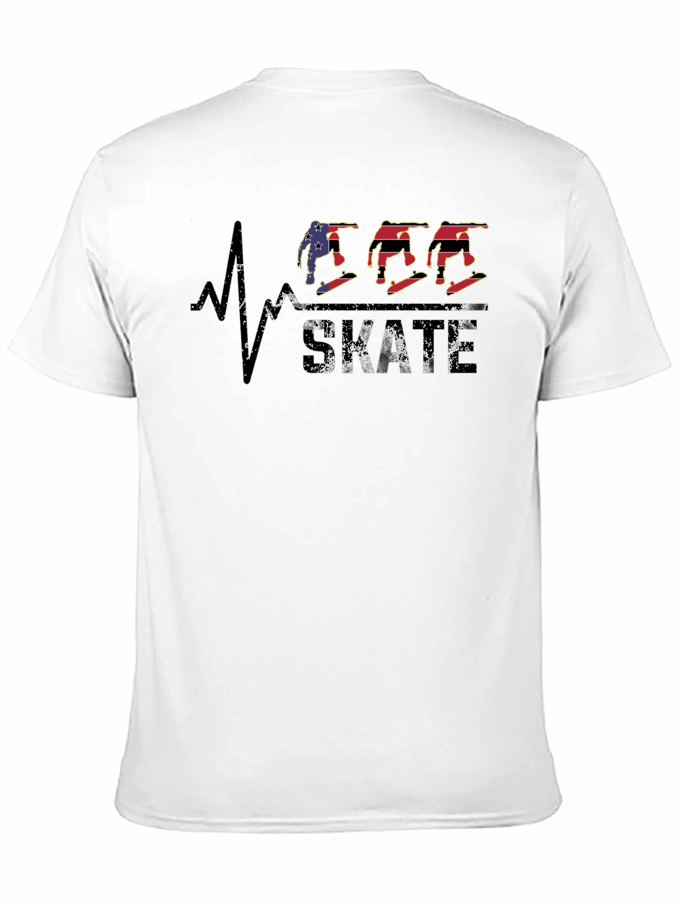 Skateboarding Heartbeat Graphic Tee