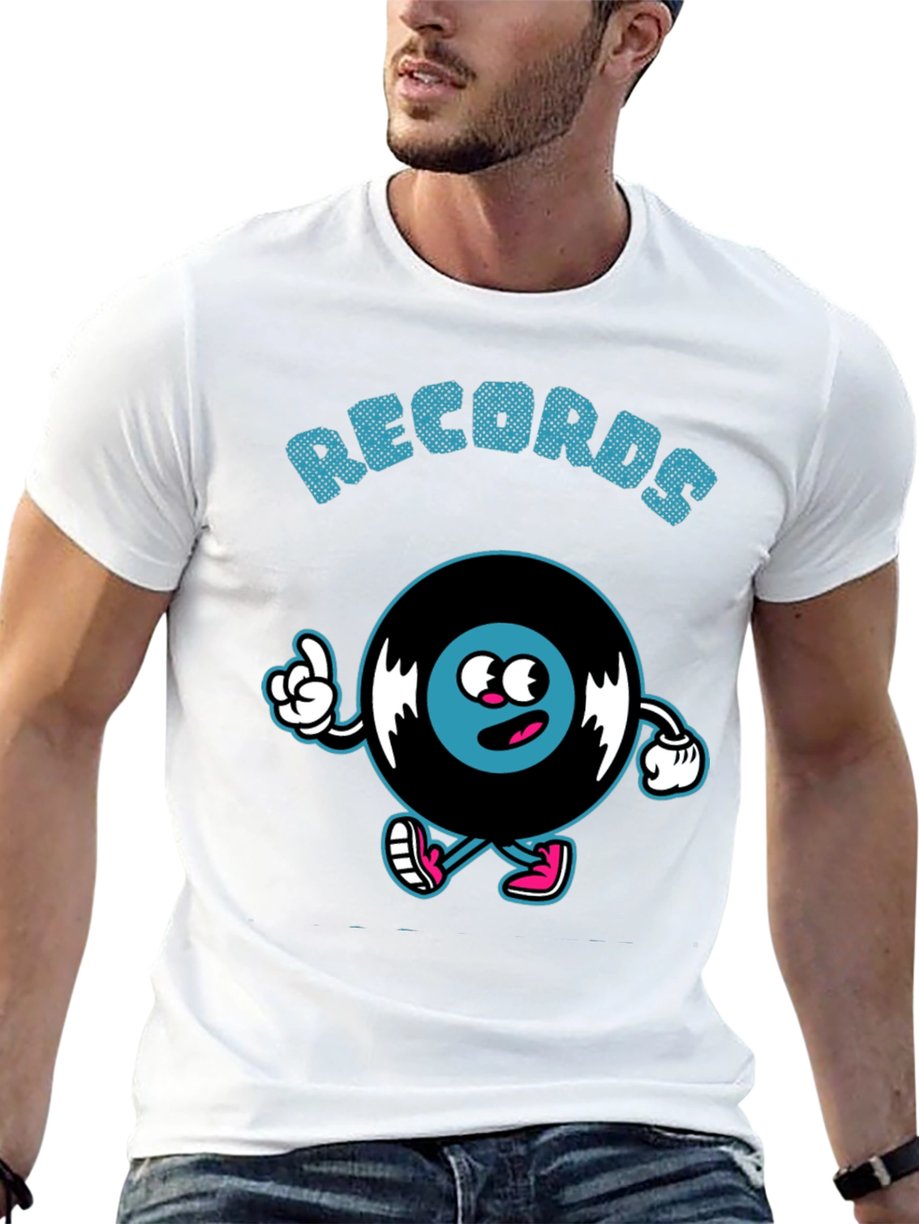 Cartoon Record T-Shirt