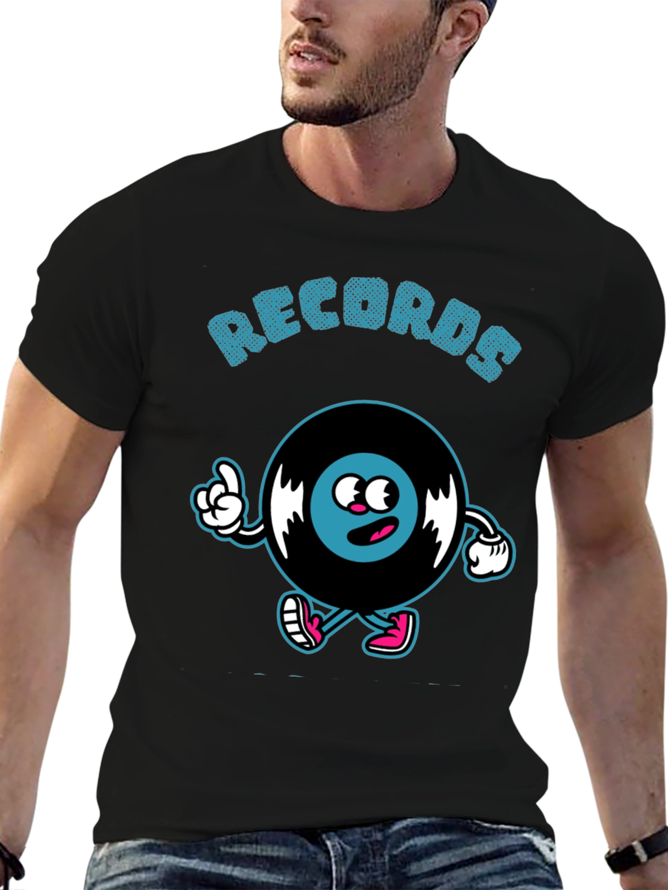 Cartoon Record T-Shirt
