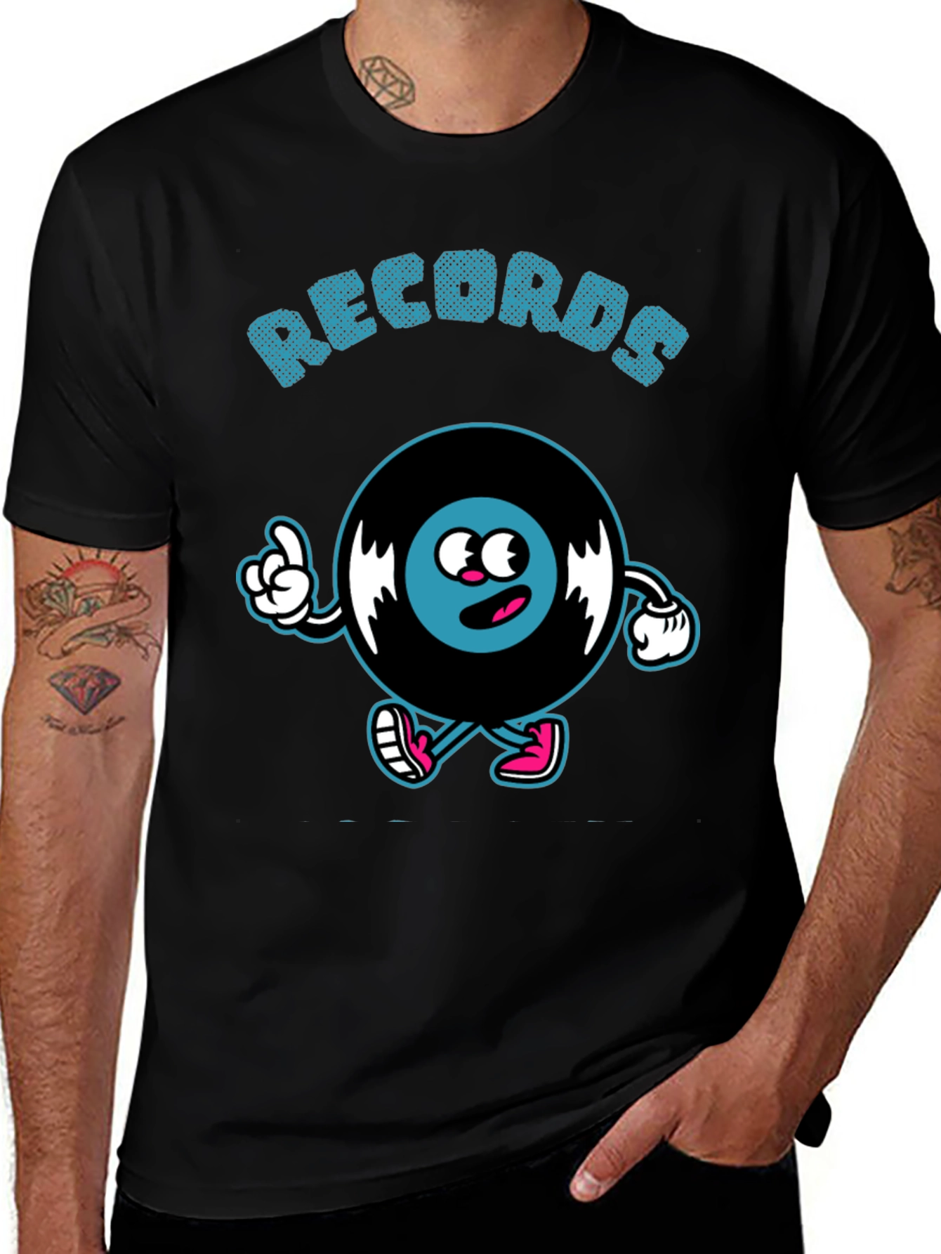 Cartoon Record T-Shirt