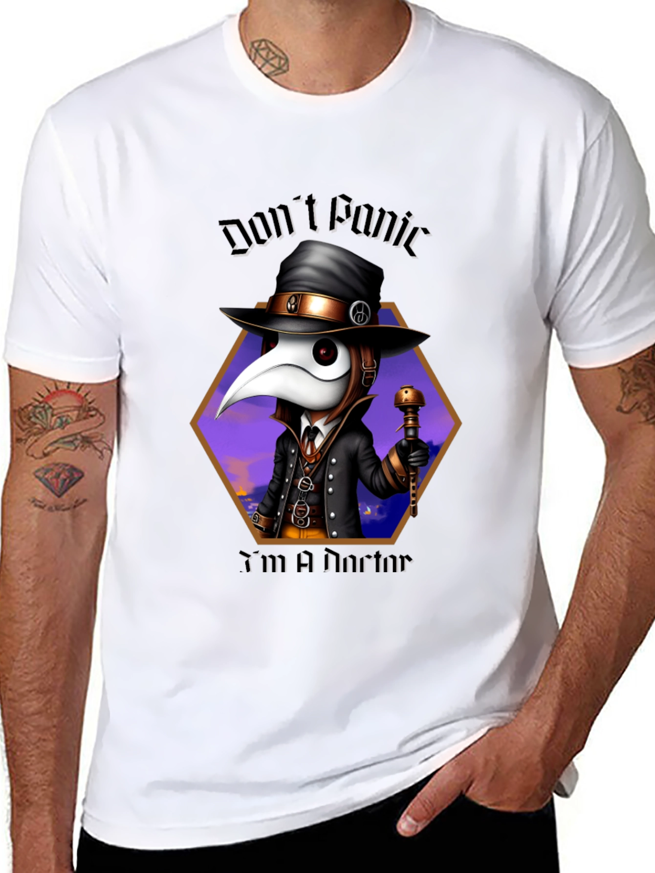 Dont Panic Im A Doctor Graphic T-Shirt