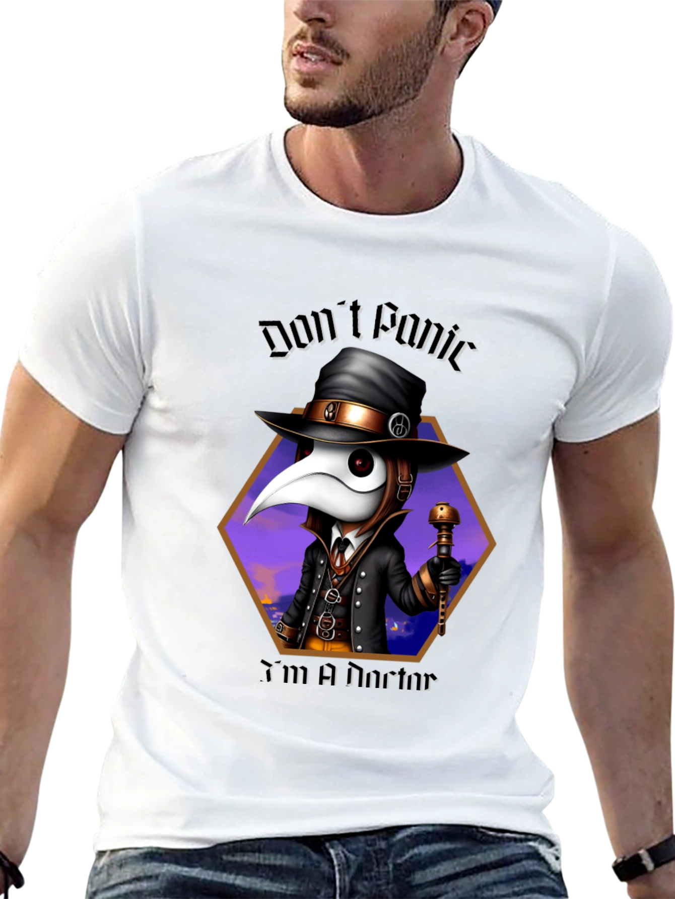 Dont Panic Im A Doctor Graphic T-Shirt