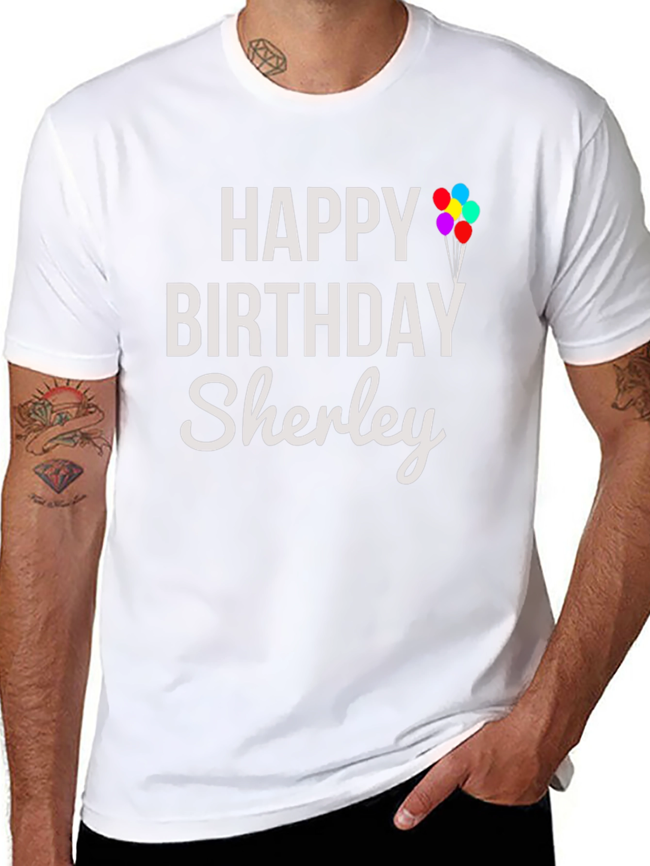 Personalized Happy Birthday T-Shirt