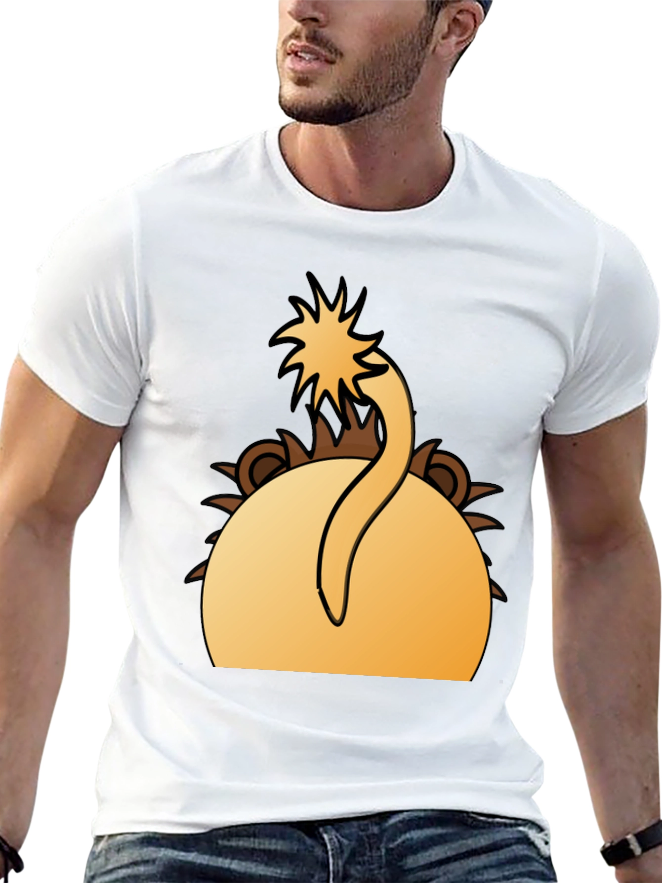 Lion Tail T-Shirt - Funny Animal Design