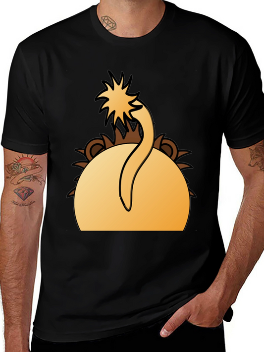 Lion Tail T-Shirt - Funny Animal Design