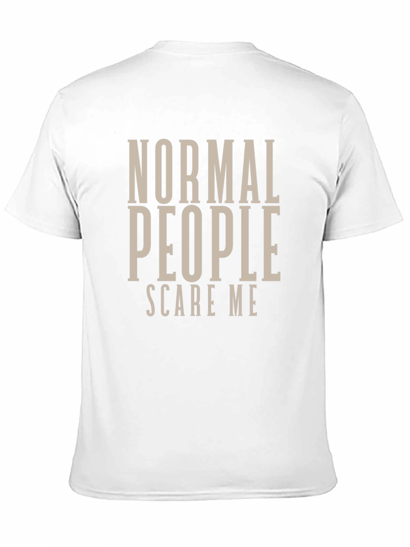 Normal People Scare Me Black T-Shirt