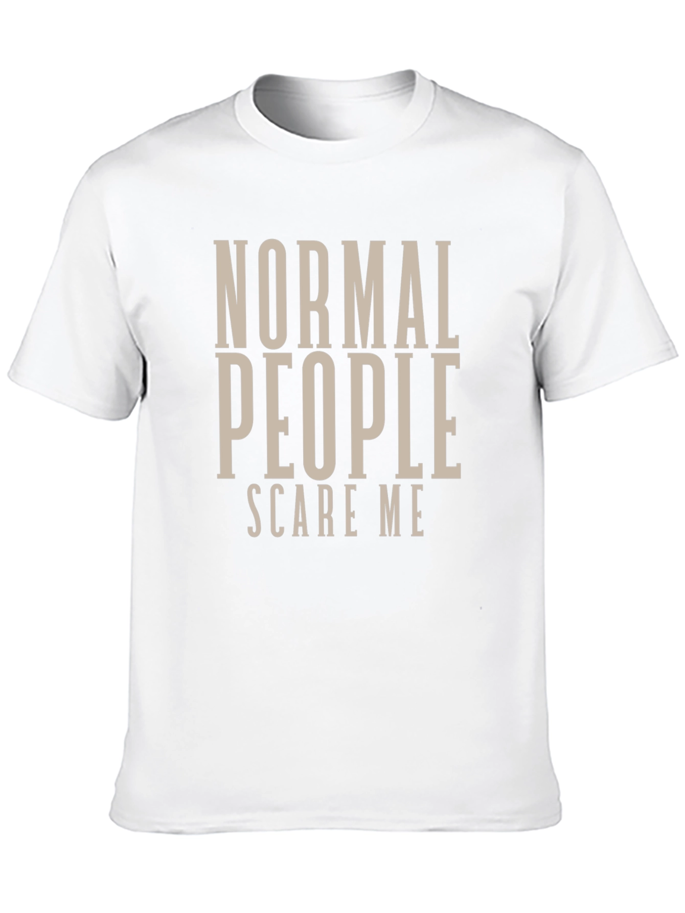 Normal People Scare Me Black T-Shirt