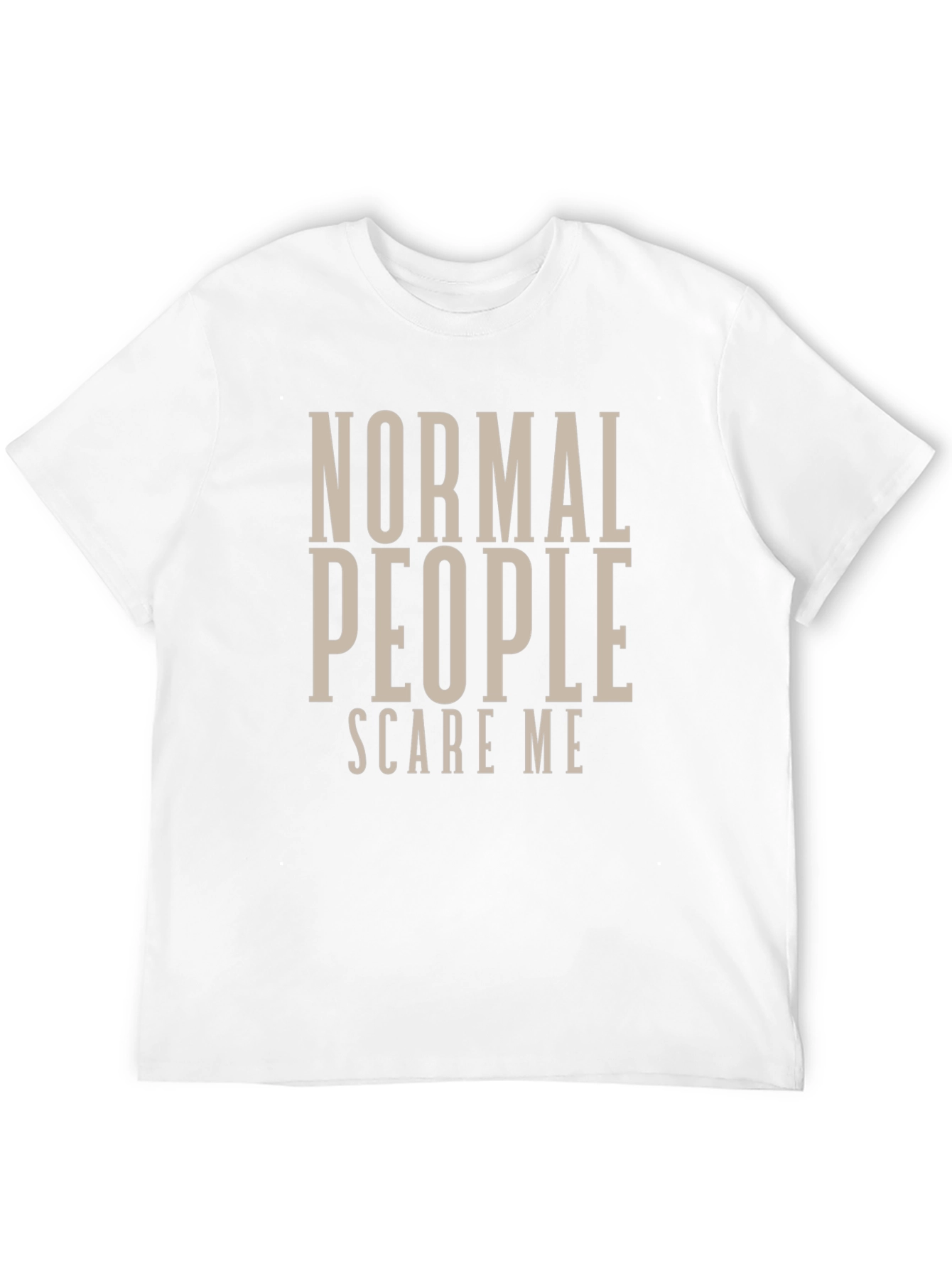 Normal People Scare Me Black T-Shirt