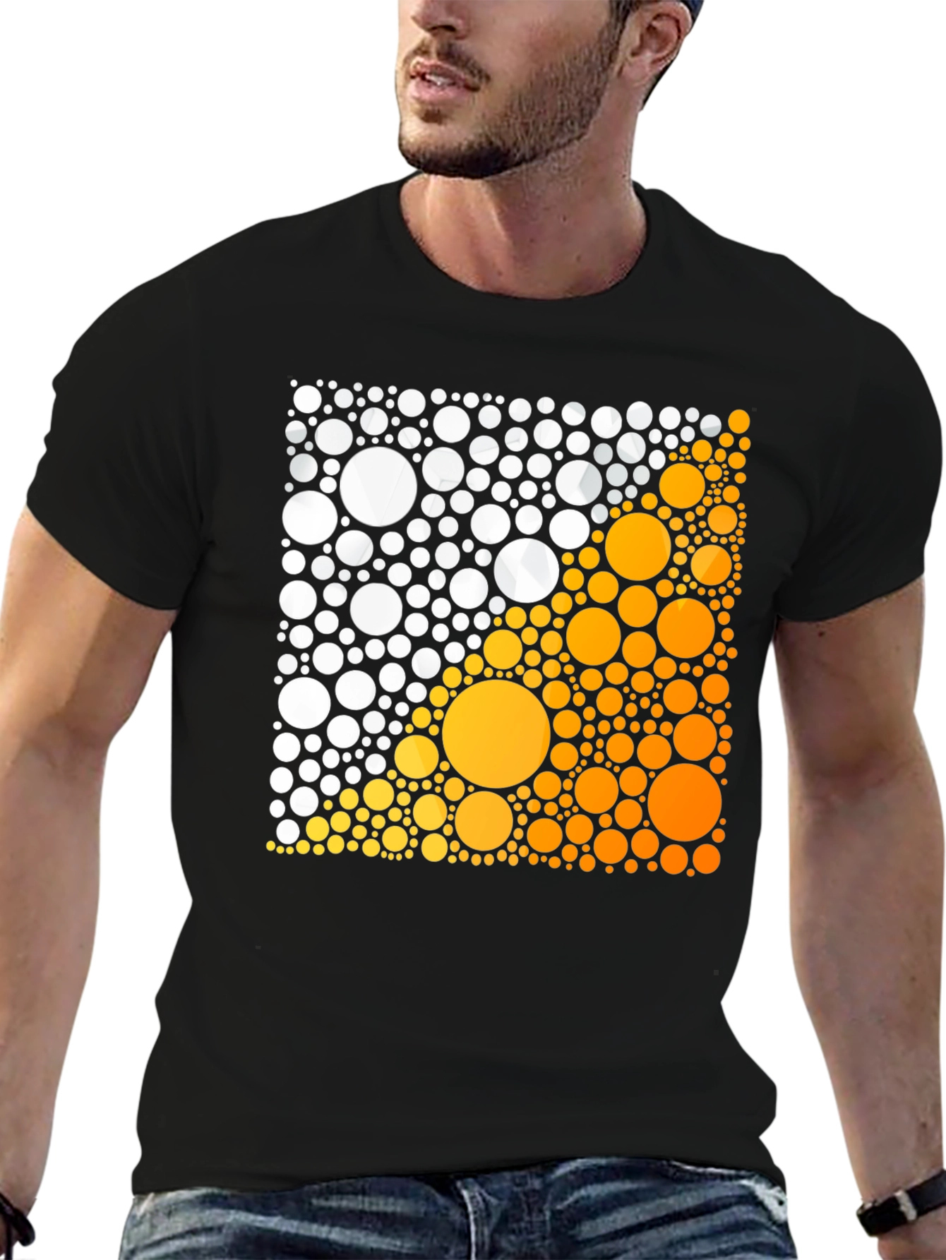 Abstract Circle Graphic Tee - Modern Design