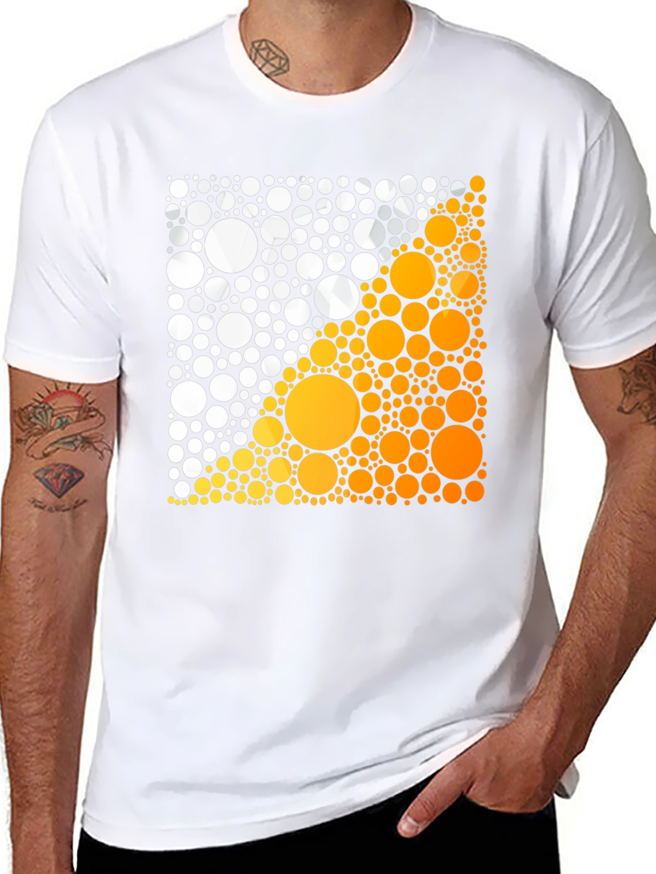 Abstract Circle Graphic Tee - Modern Design
