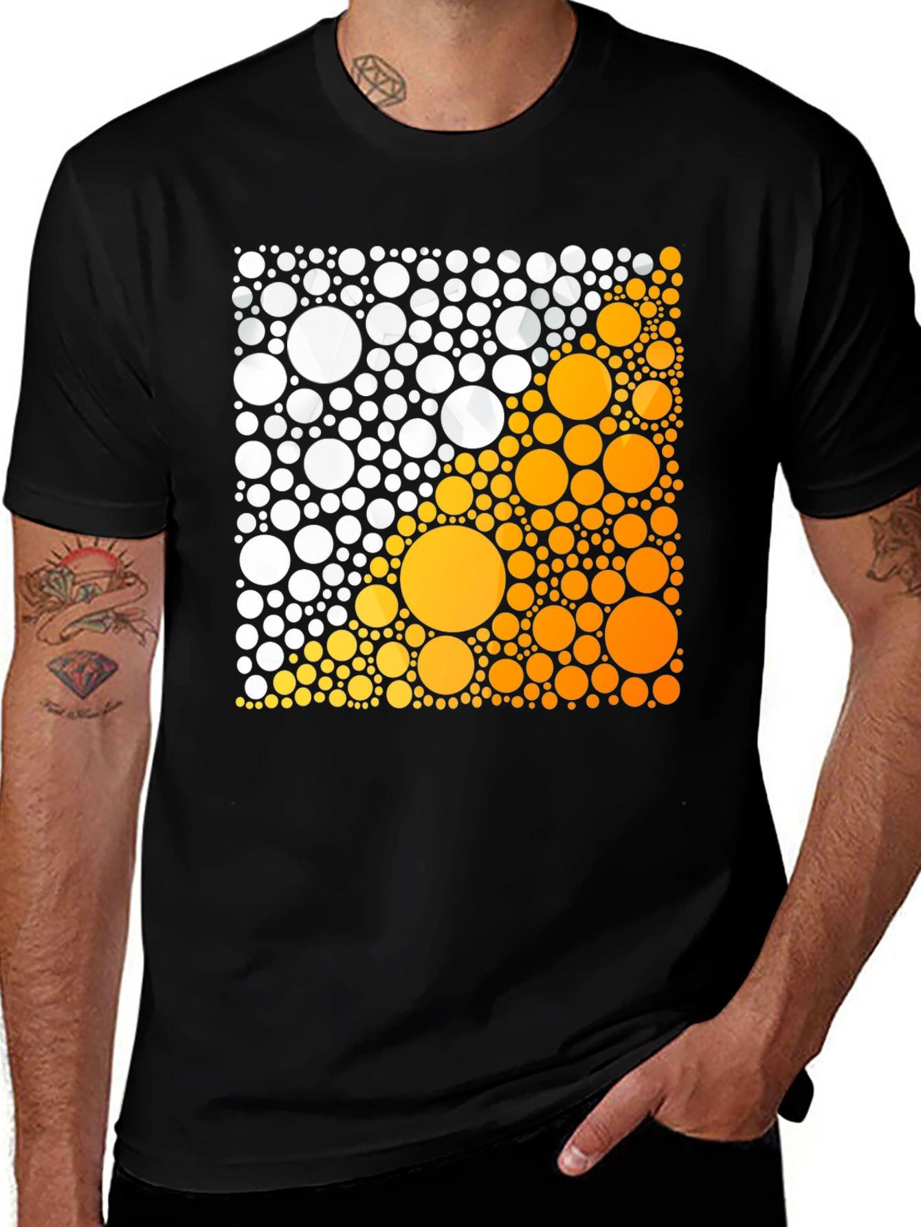 Abstract Circle Graphic Tee - Modern Design