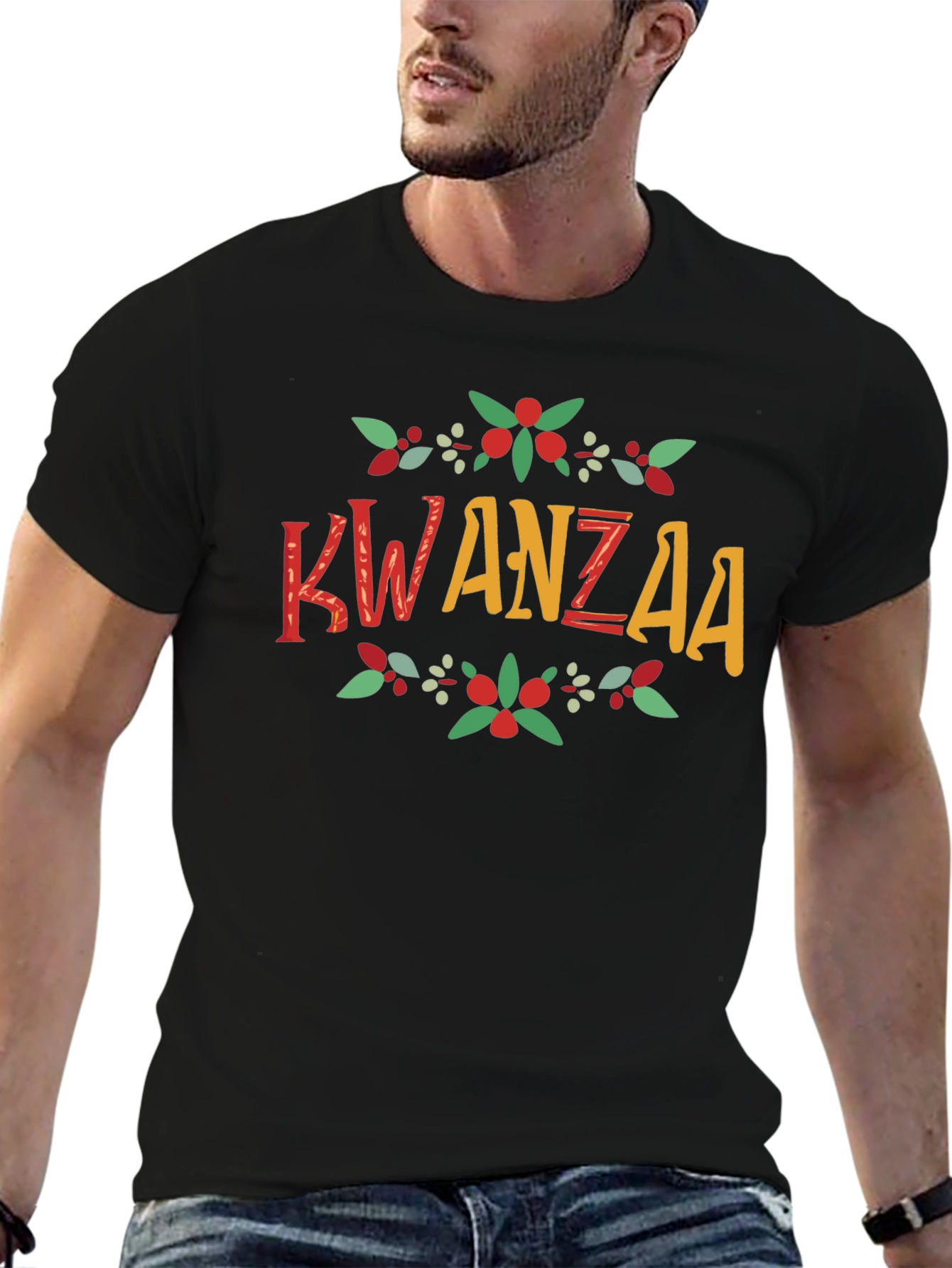 Kwanzaa Graphic Tee - Black