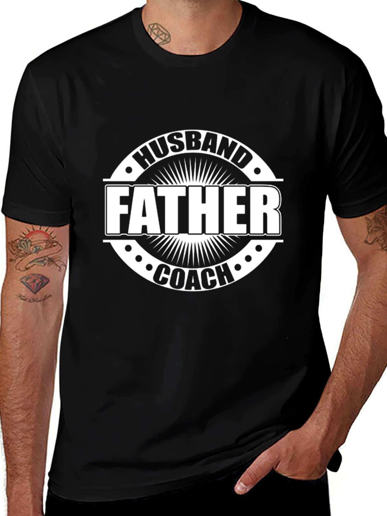 Husband Father Coach Graphic Tee