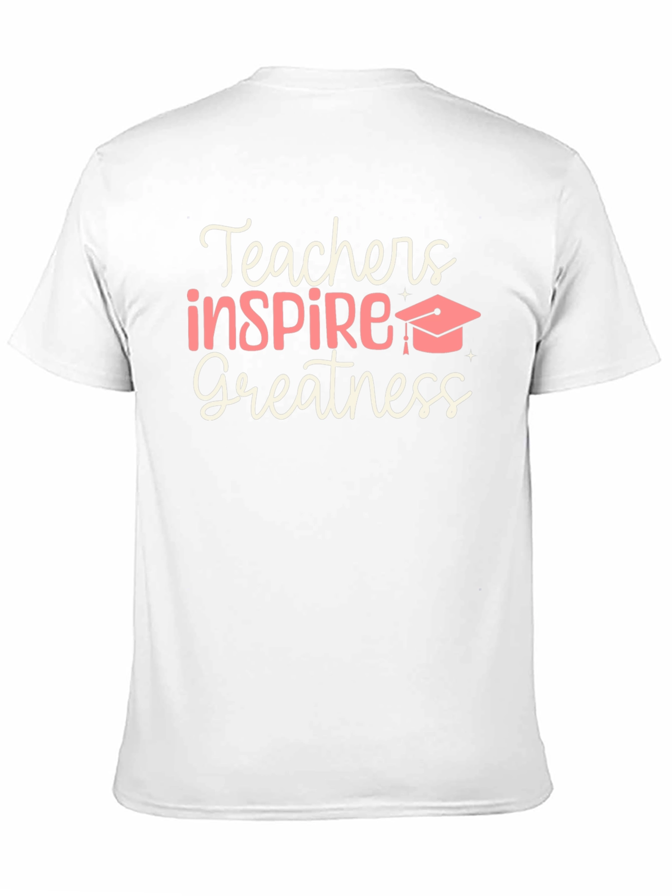 Teachers Inspire Greatness Black Graphic T-Shirt