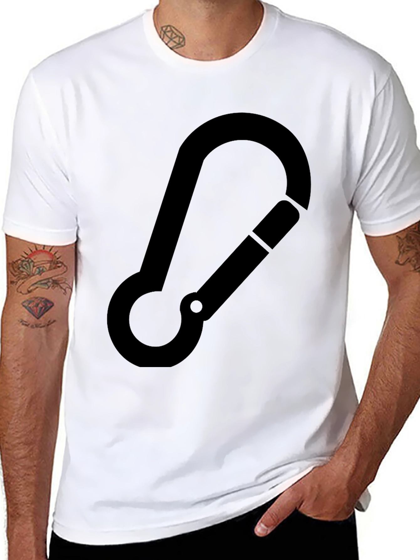 Carabiner Graphic Black T-Shirt