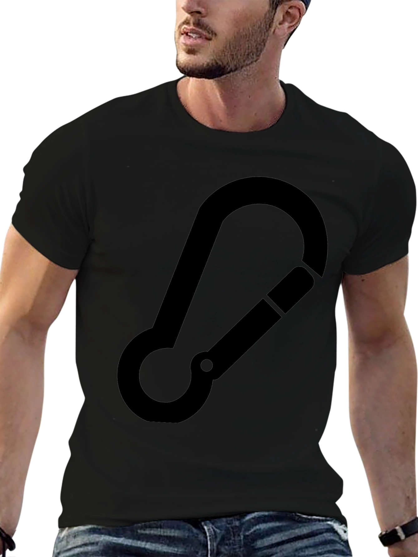 Carabiner Graphic Black T-Shirt