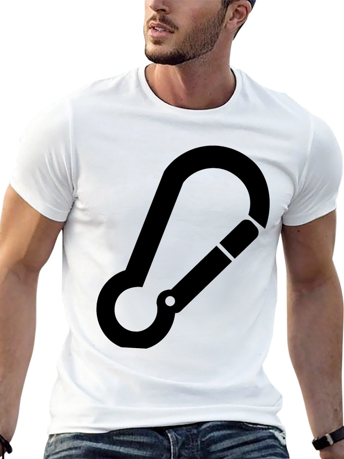 Carabiner Graphic Black T-Shirt